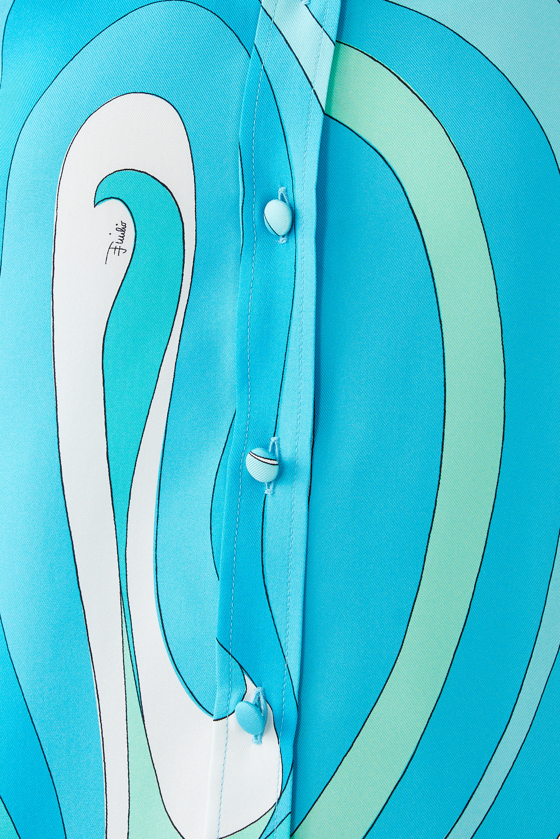 Marmo-Print Silk-Twill Shirt