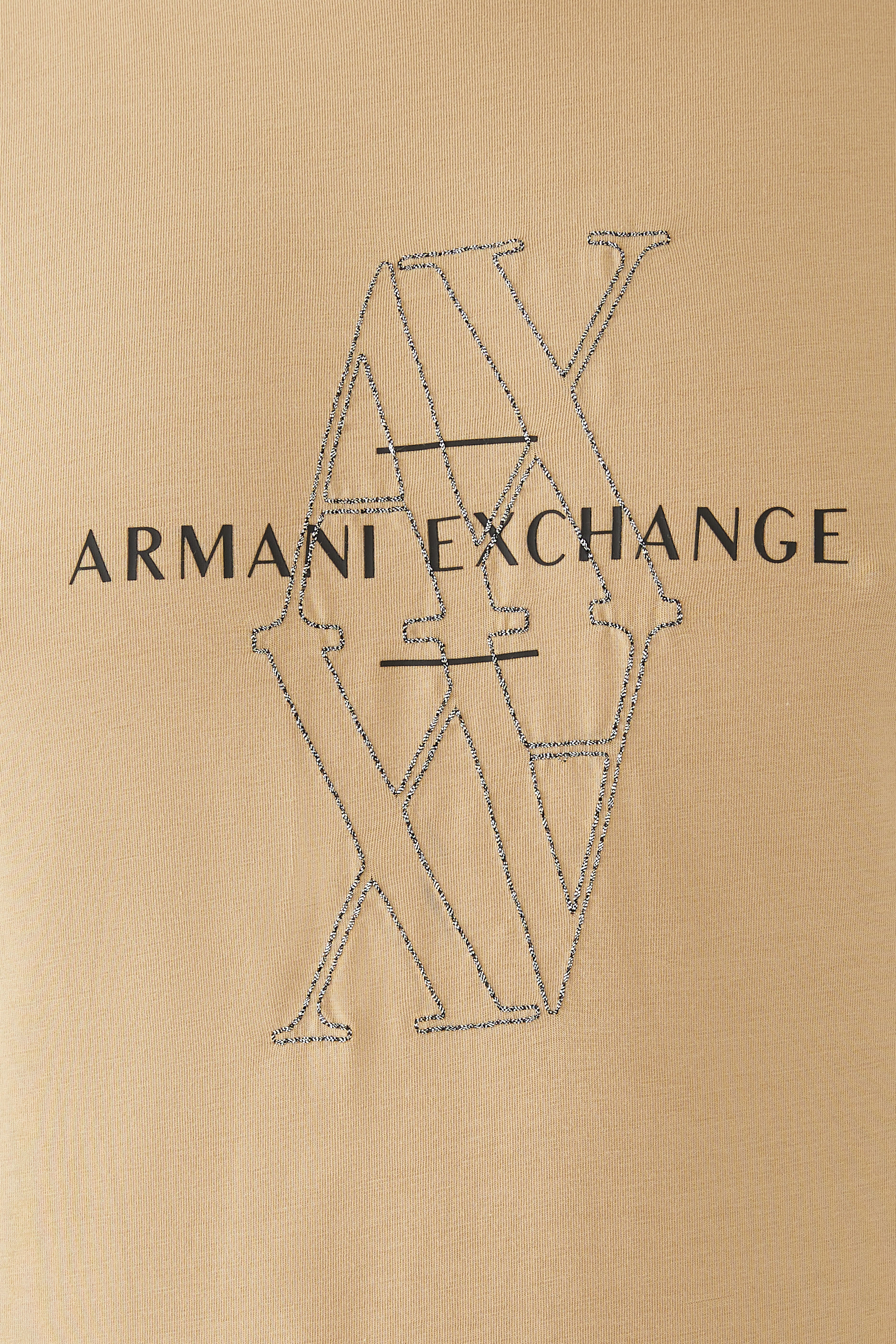 AX Logo Lettering Jersey T-Shirt