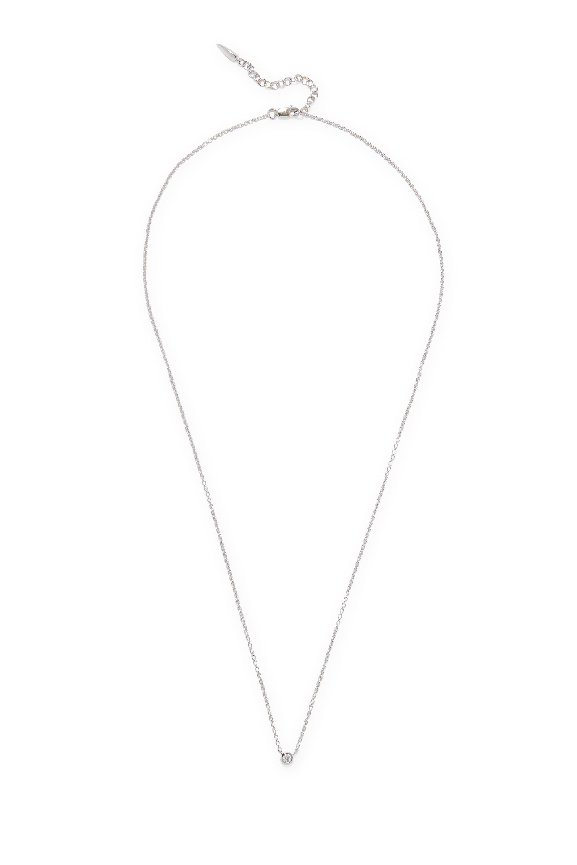 Fine Diamond Solitaire Pendant Necklace