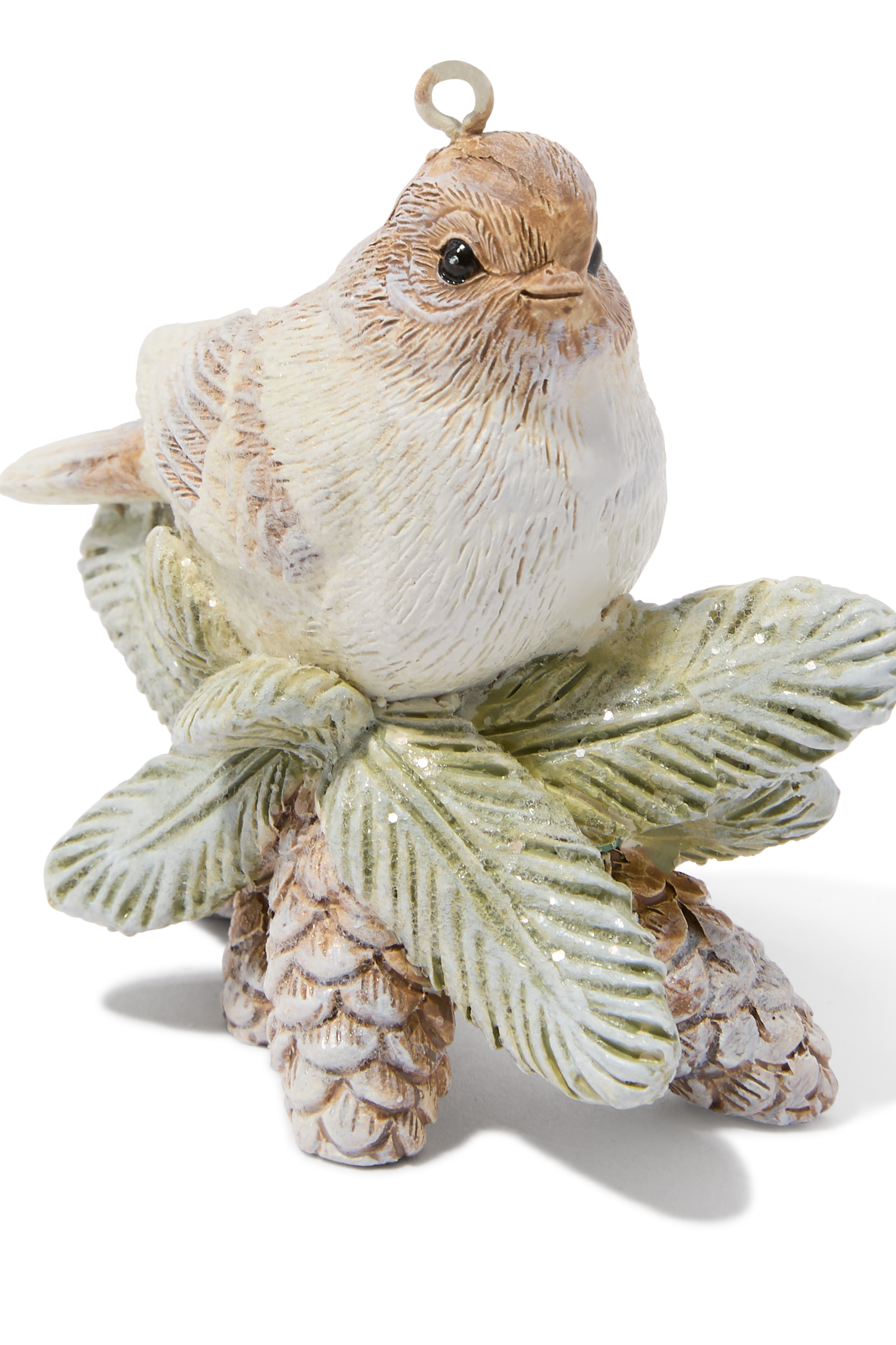 Bird on Pinecone Ornament