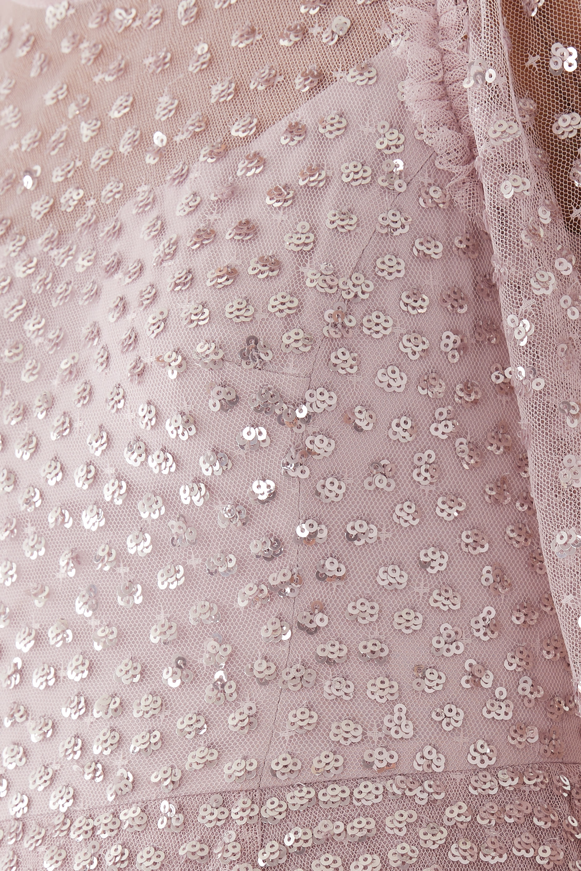 Scatter Dot Round Neck Ankle Gown