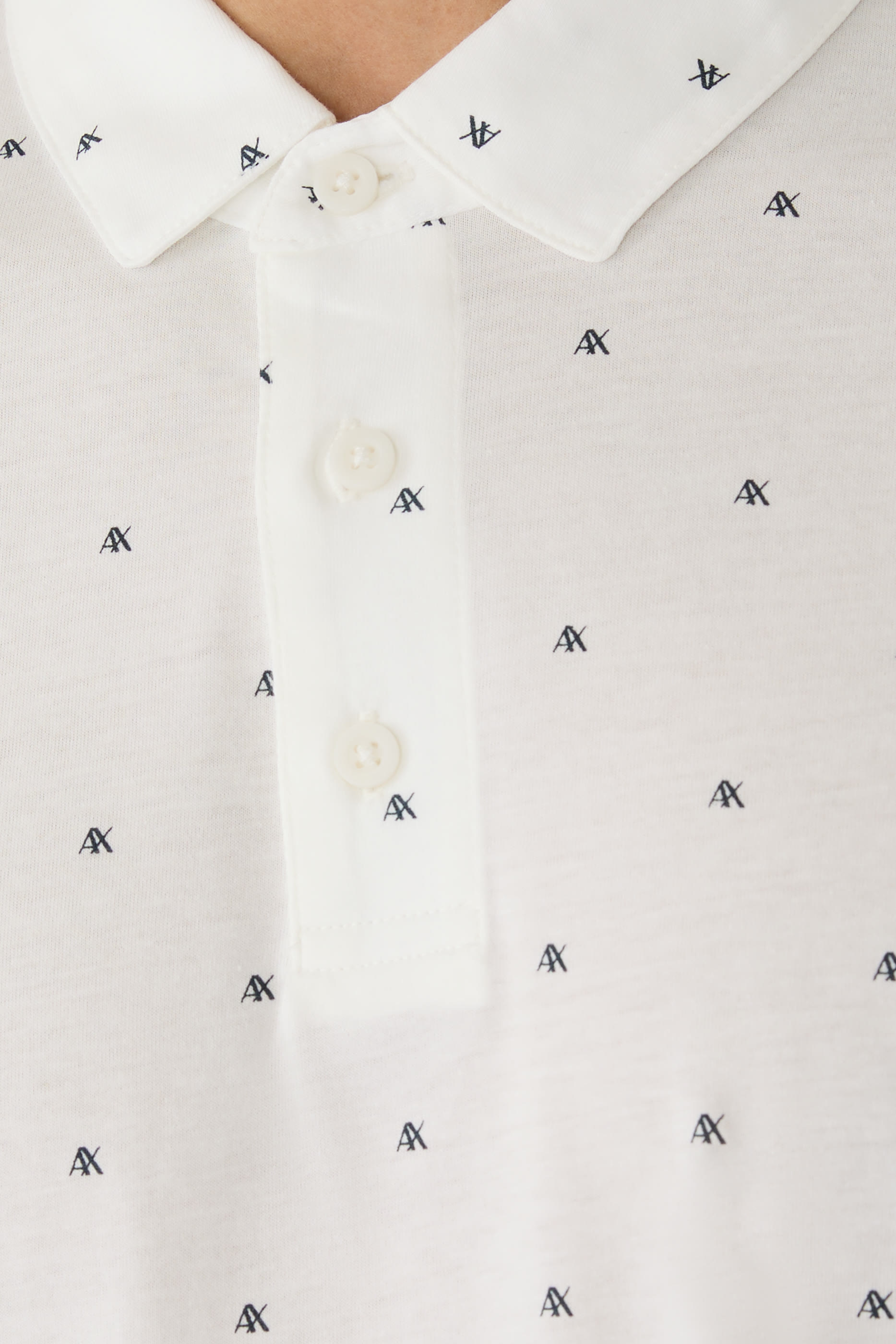 Logo Pattern Polo Shirt