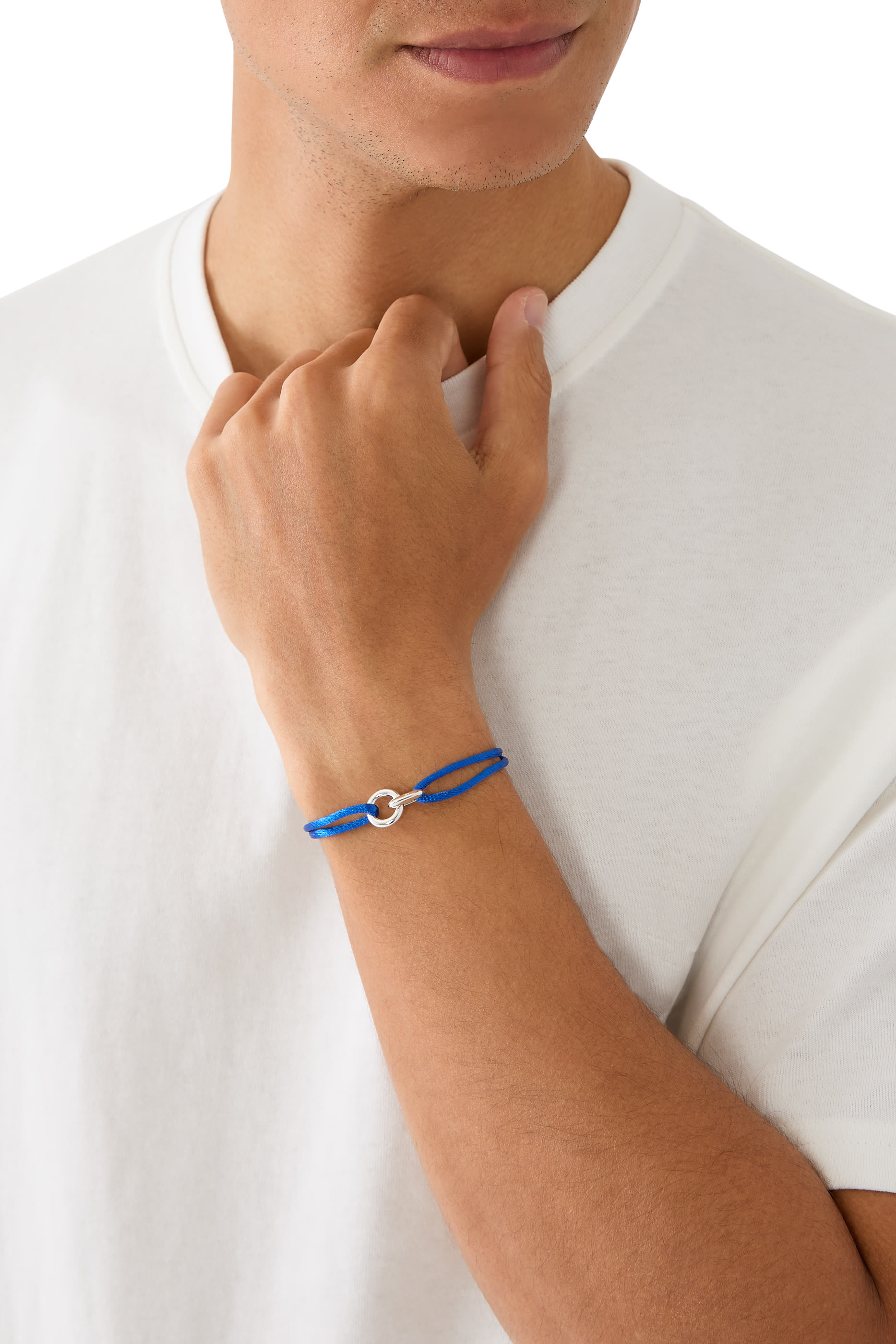 Element Bracelet, Sterling Silver & Korean Silk Cord