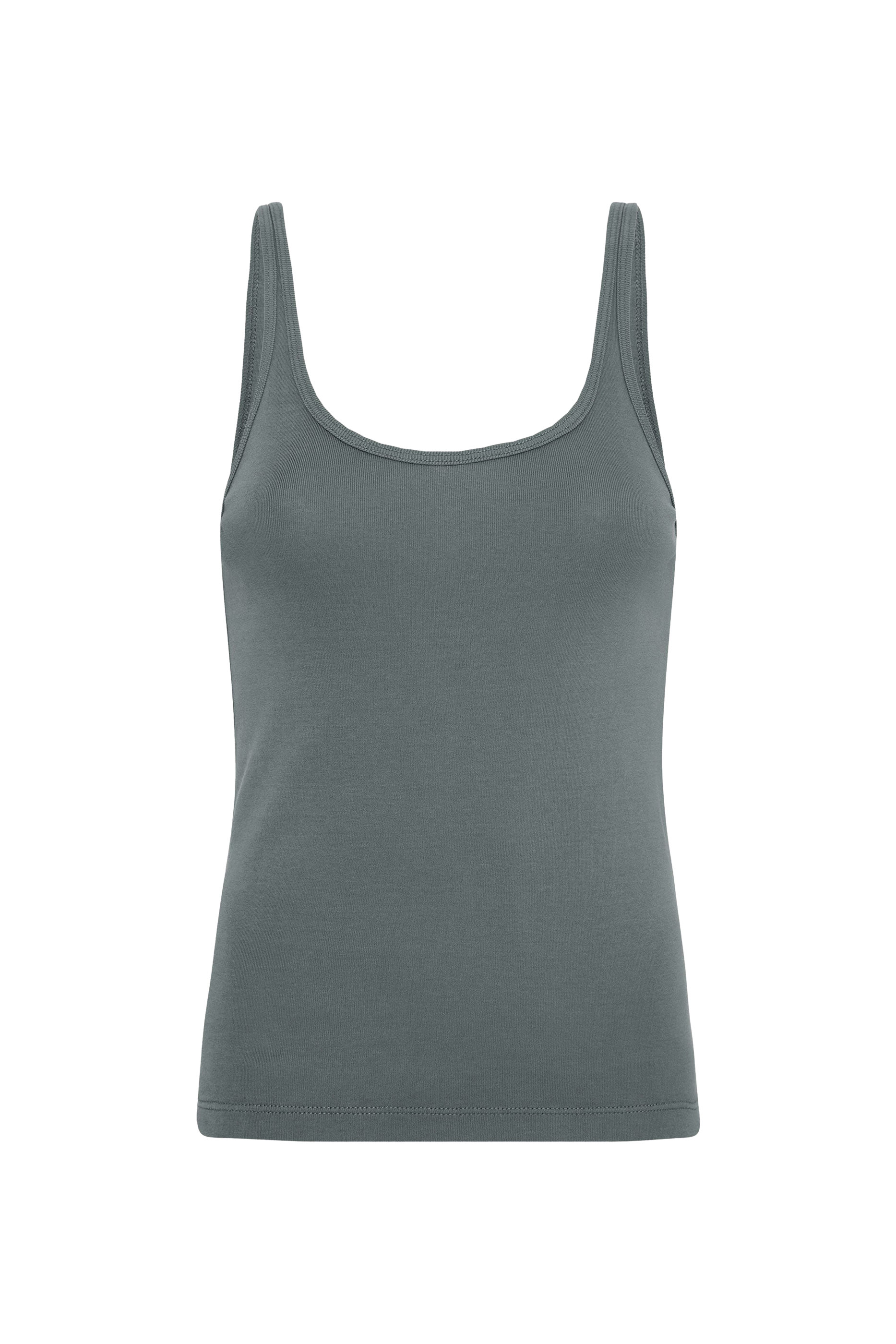 Organic Cotton Slim Scoop Tank