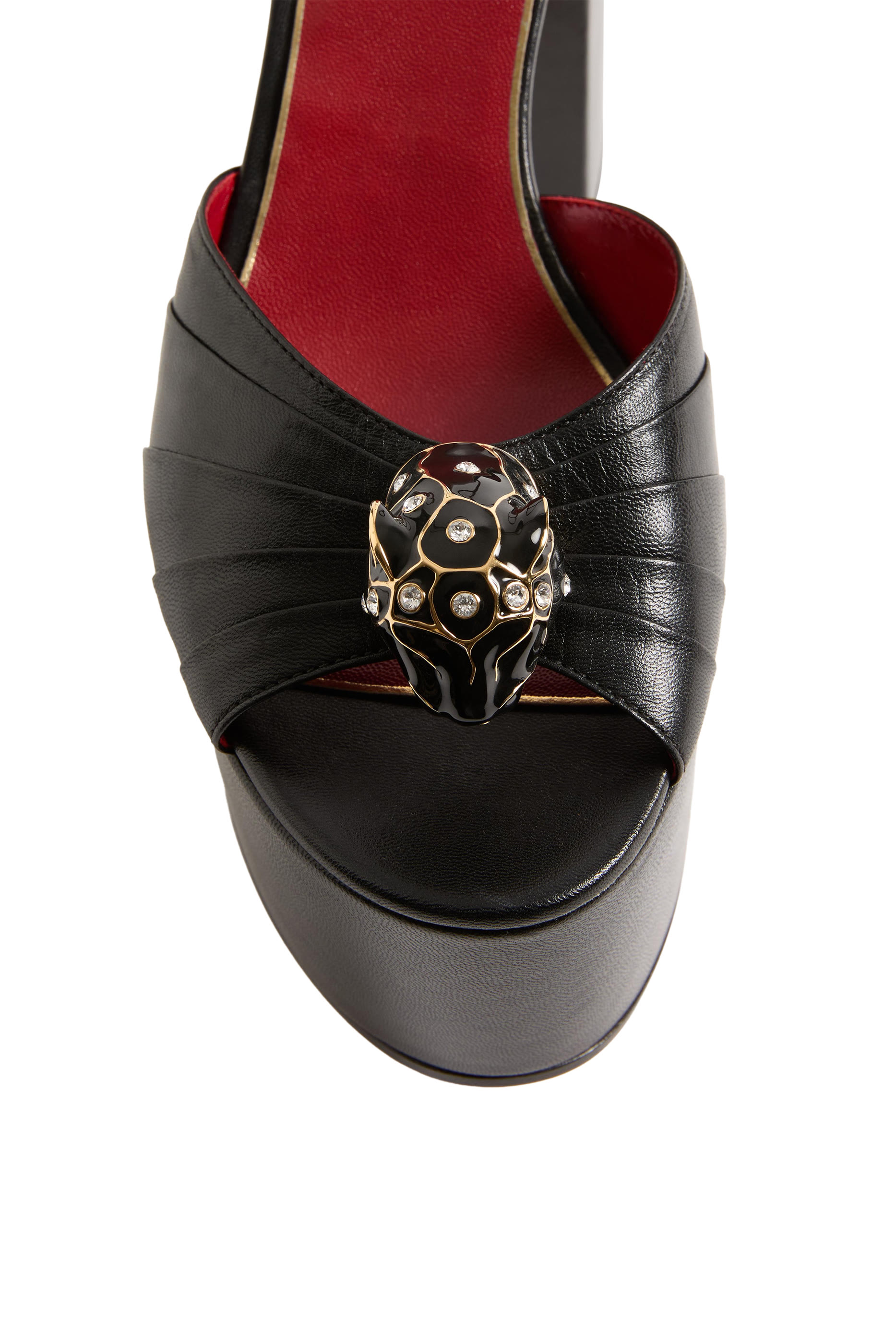 Panthea 125 Platform Sandals in Kidskin Leather 