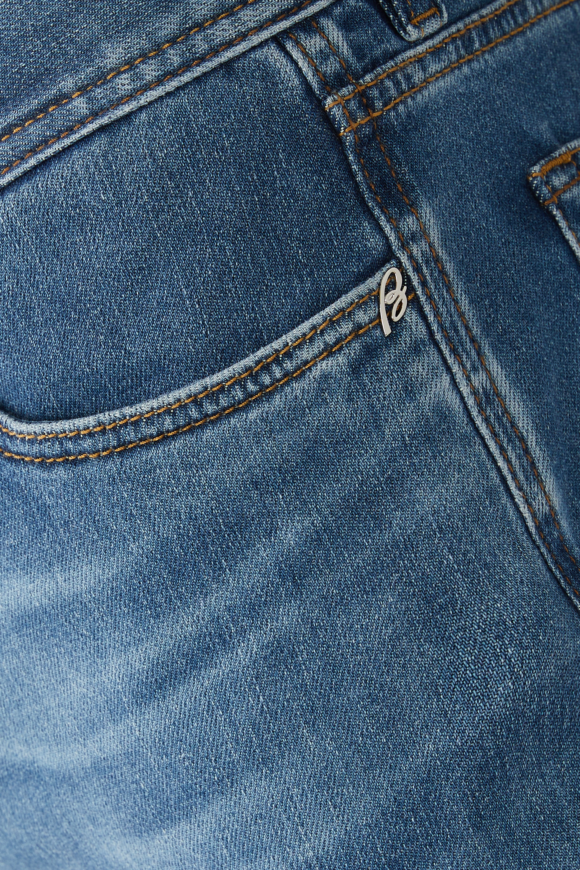 Straight-Leg Denim Jeans