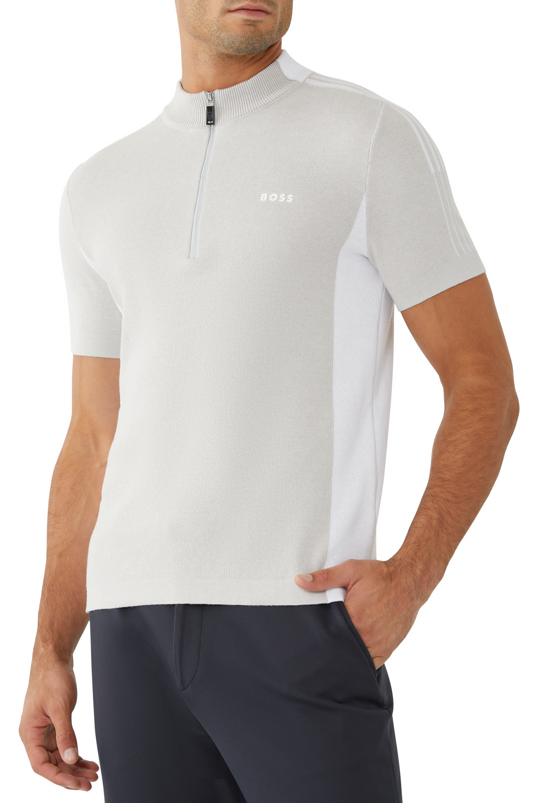 Zinos Zip-Neck Sweater