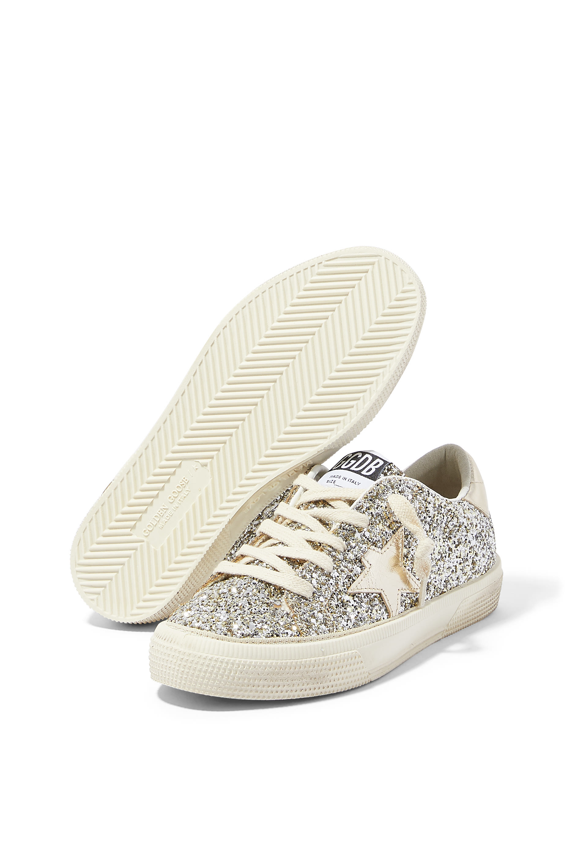 Kids Super Star Glitter-Detail Sneakers