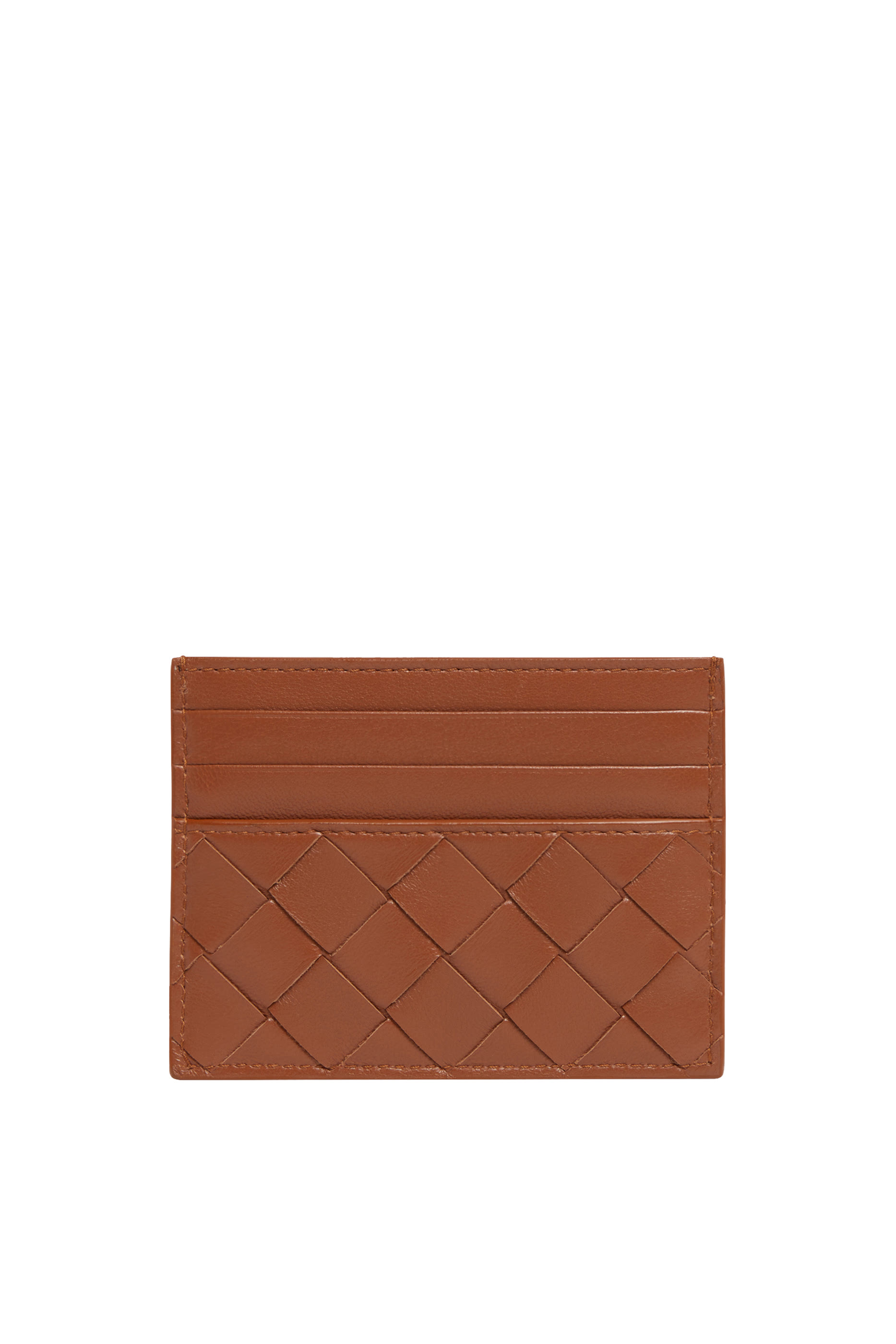 Intrecciato Leather Card Case