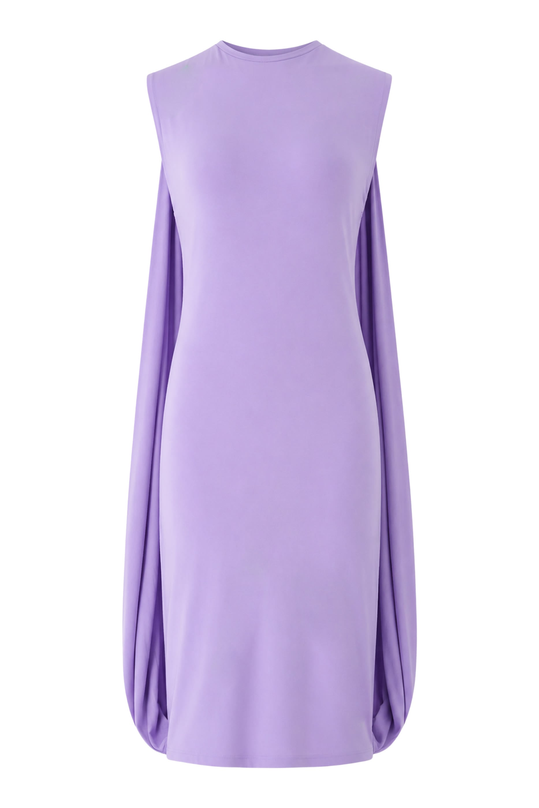 Sleeveless Cape Cocoon Dress