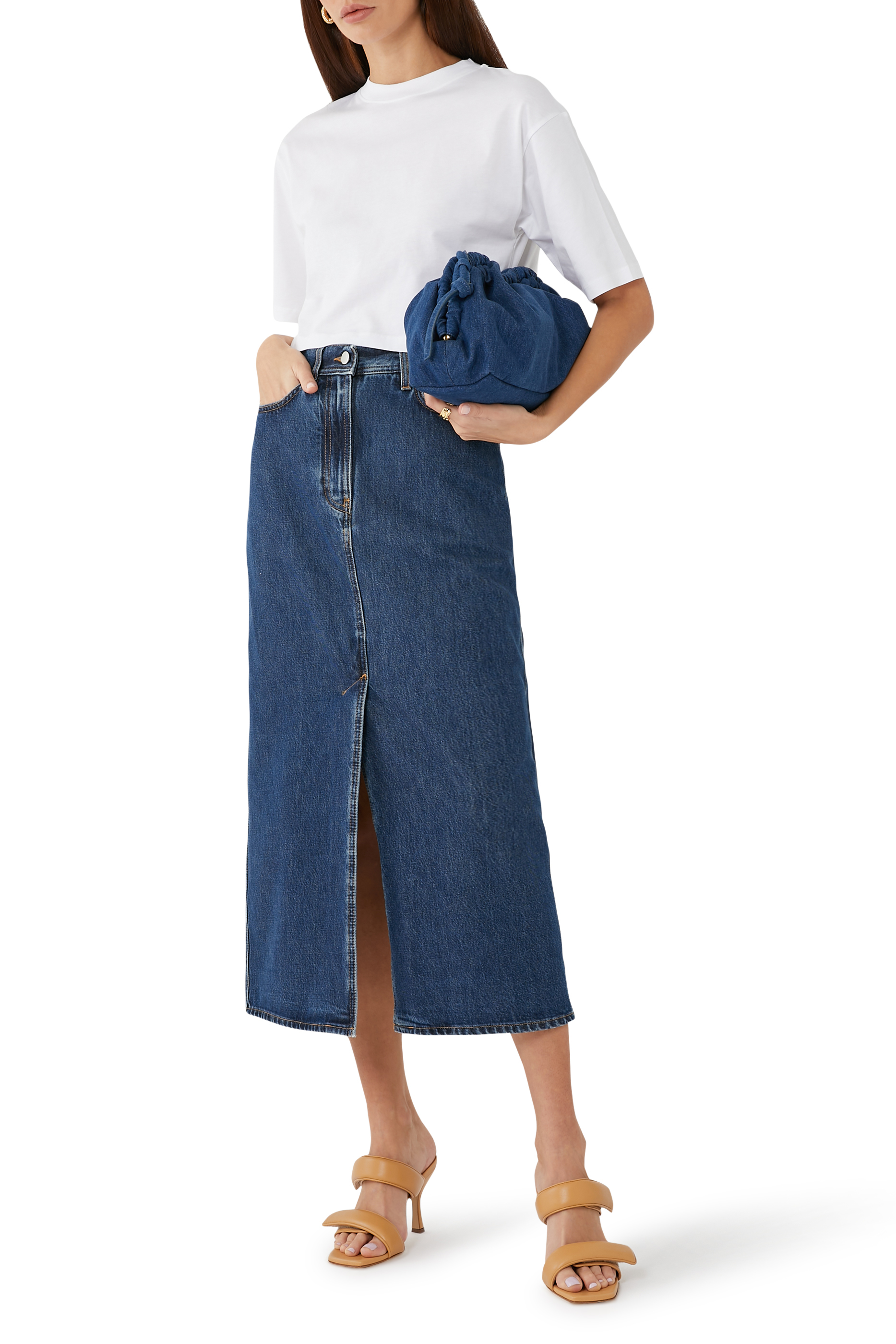 Rona Denim Maxi Skirt