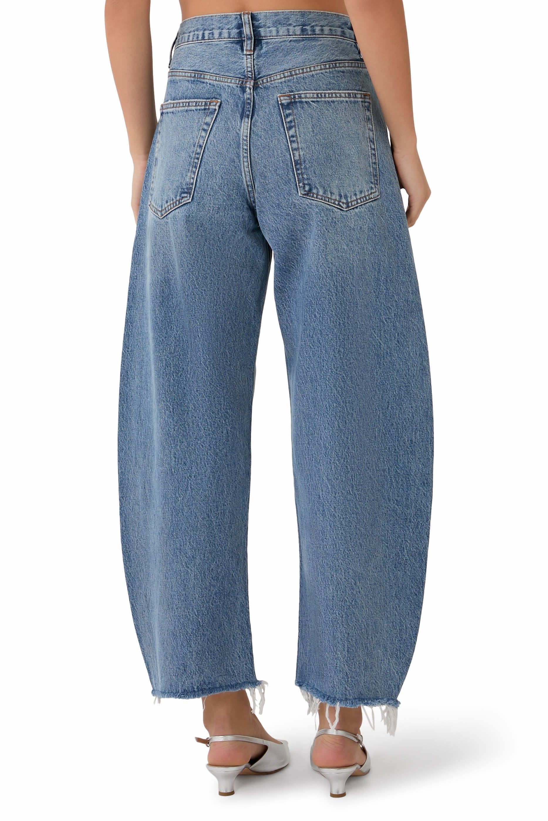 The Bubble Crop Denim Jeans