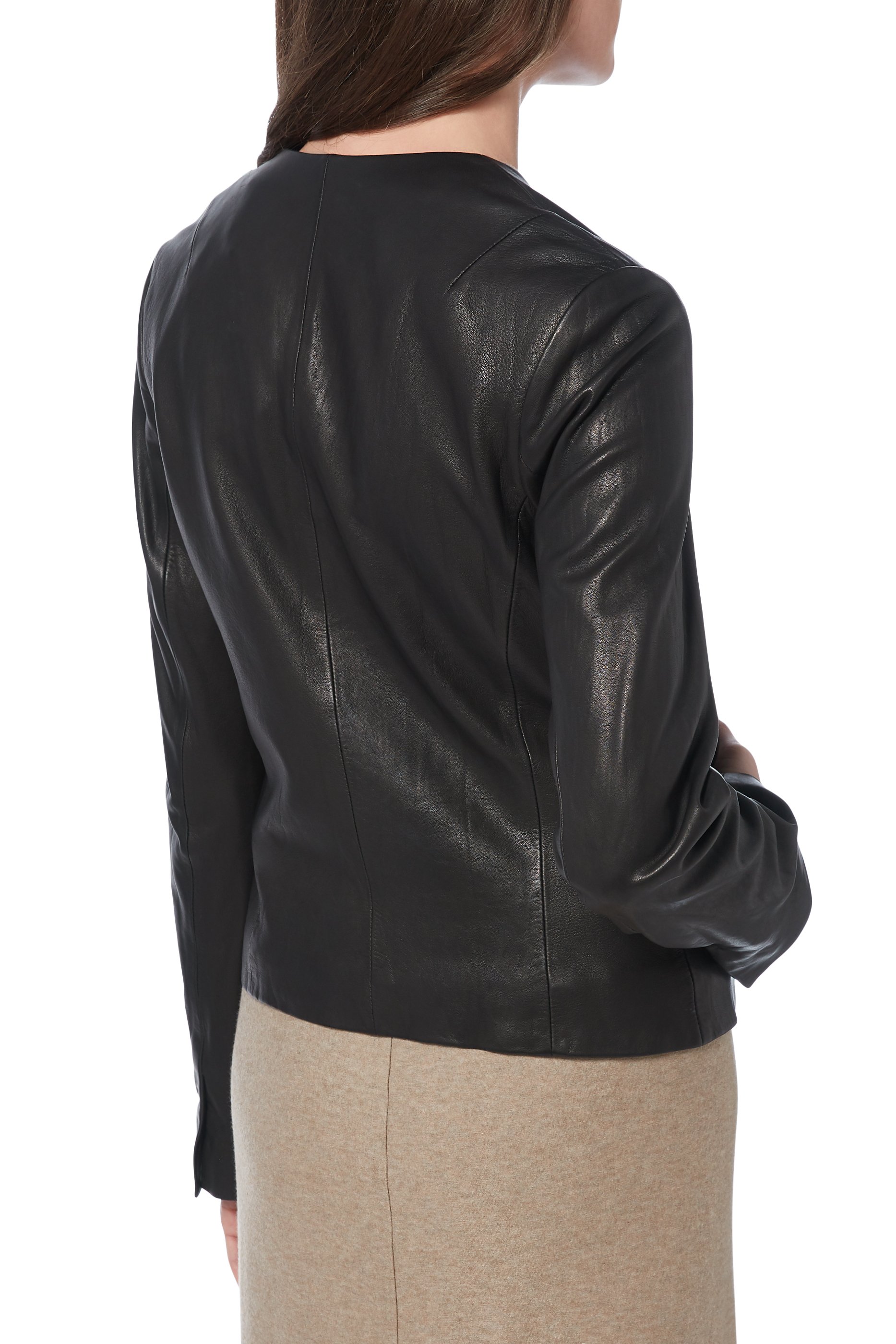 Leather Cross Fit Jacket