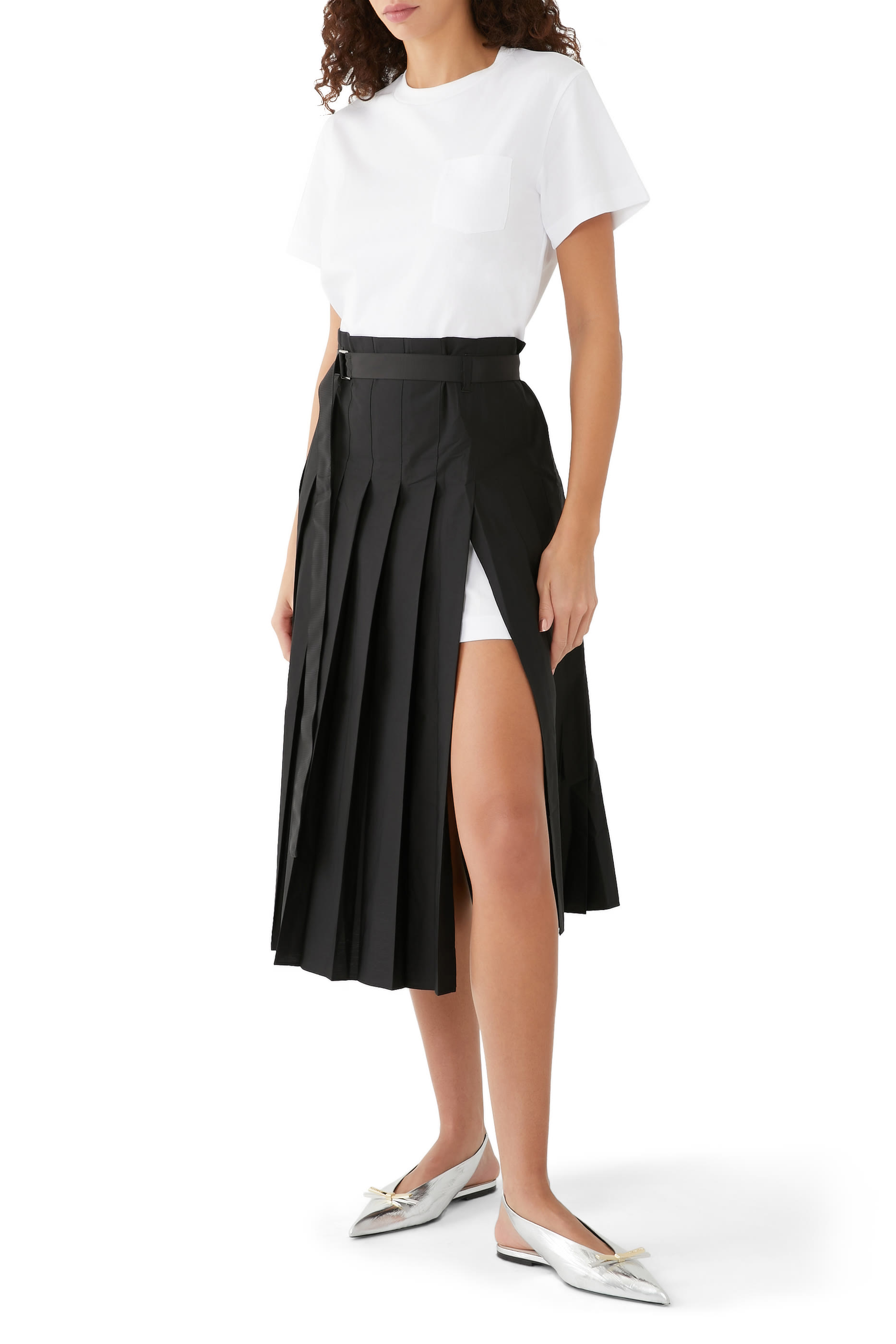 Cotton Poplin x Cotton Jersey Dress