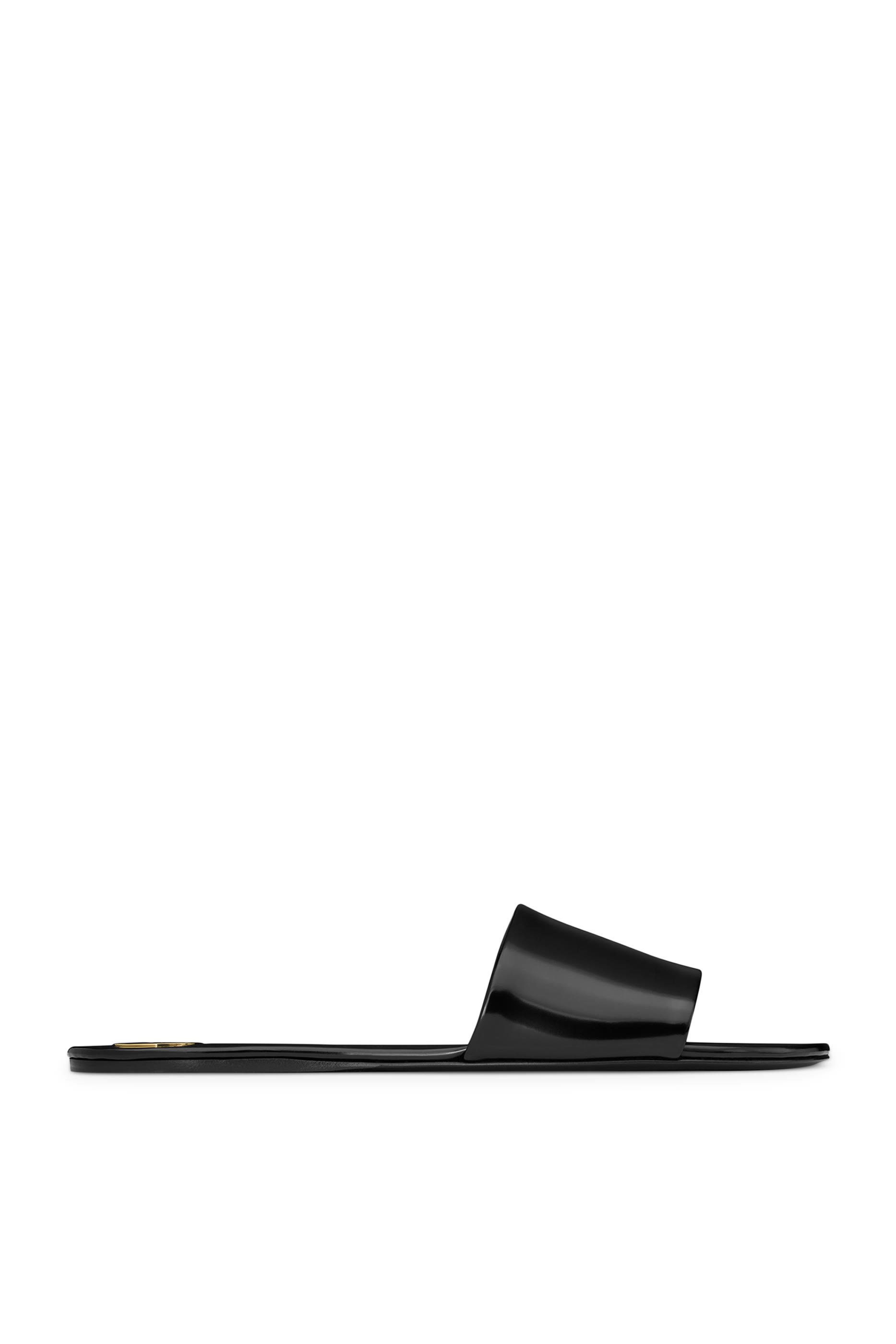 Carlyle Flat Leather Slides