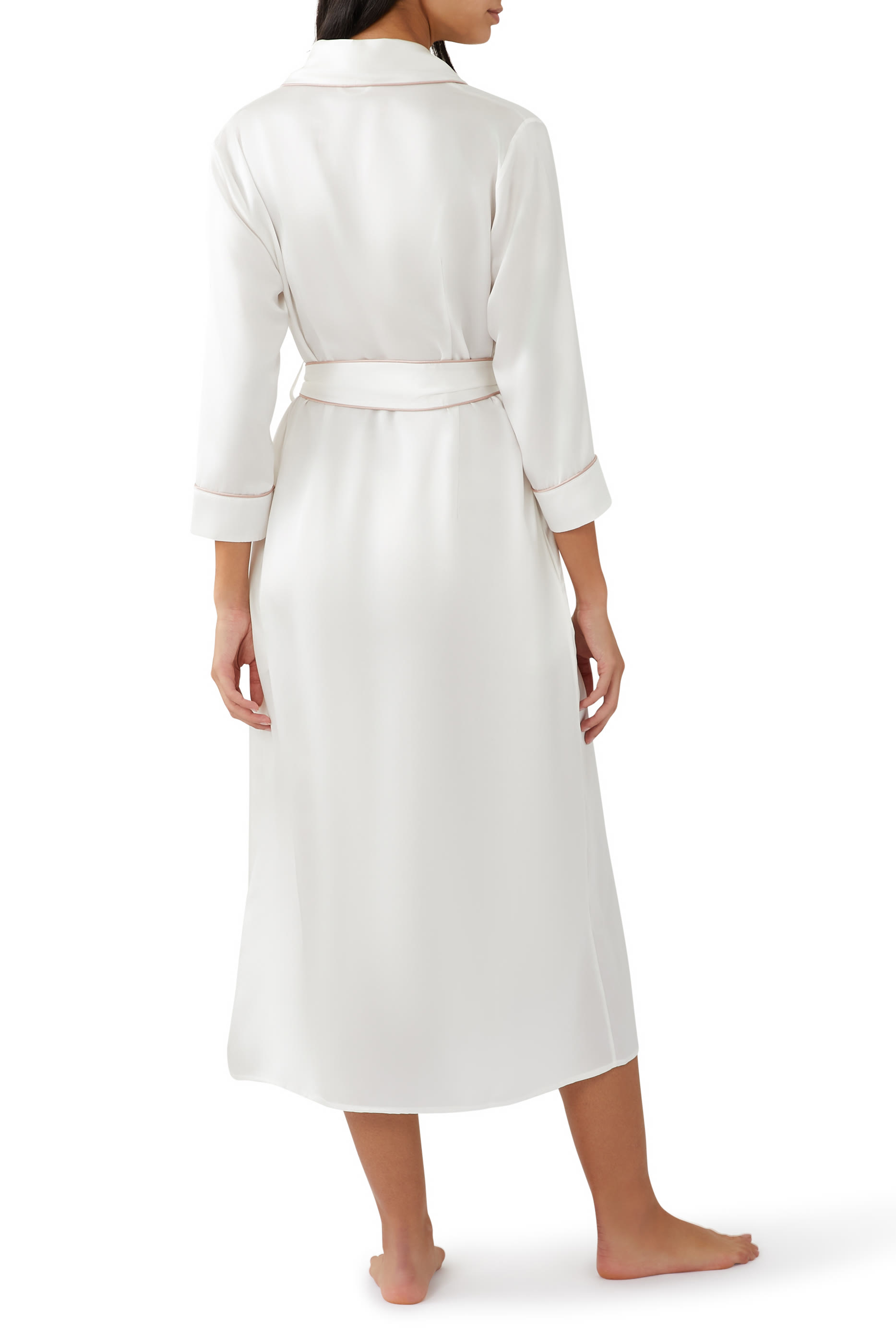 Astrid Silk Satin Robe