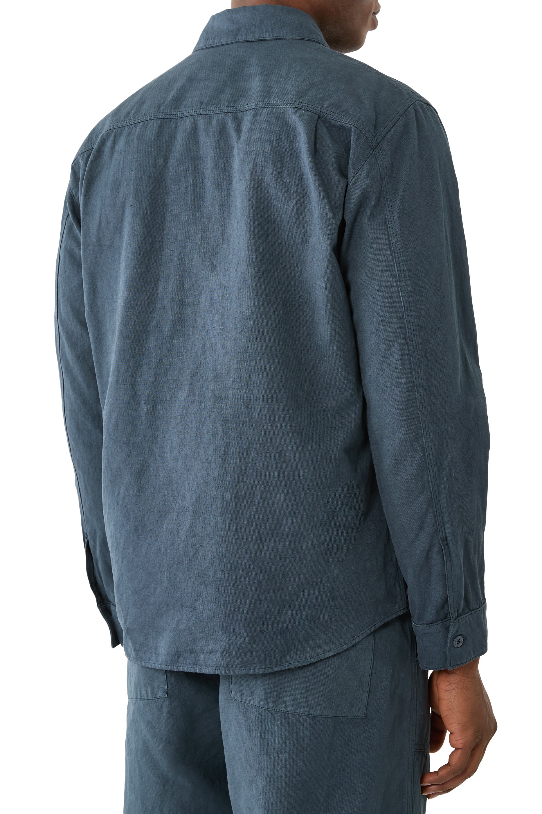 Logo Button Fastening Overshirt