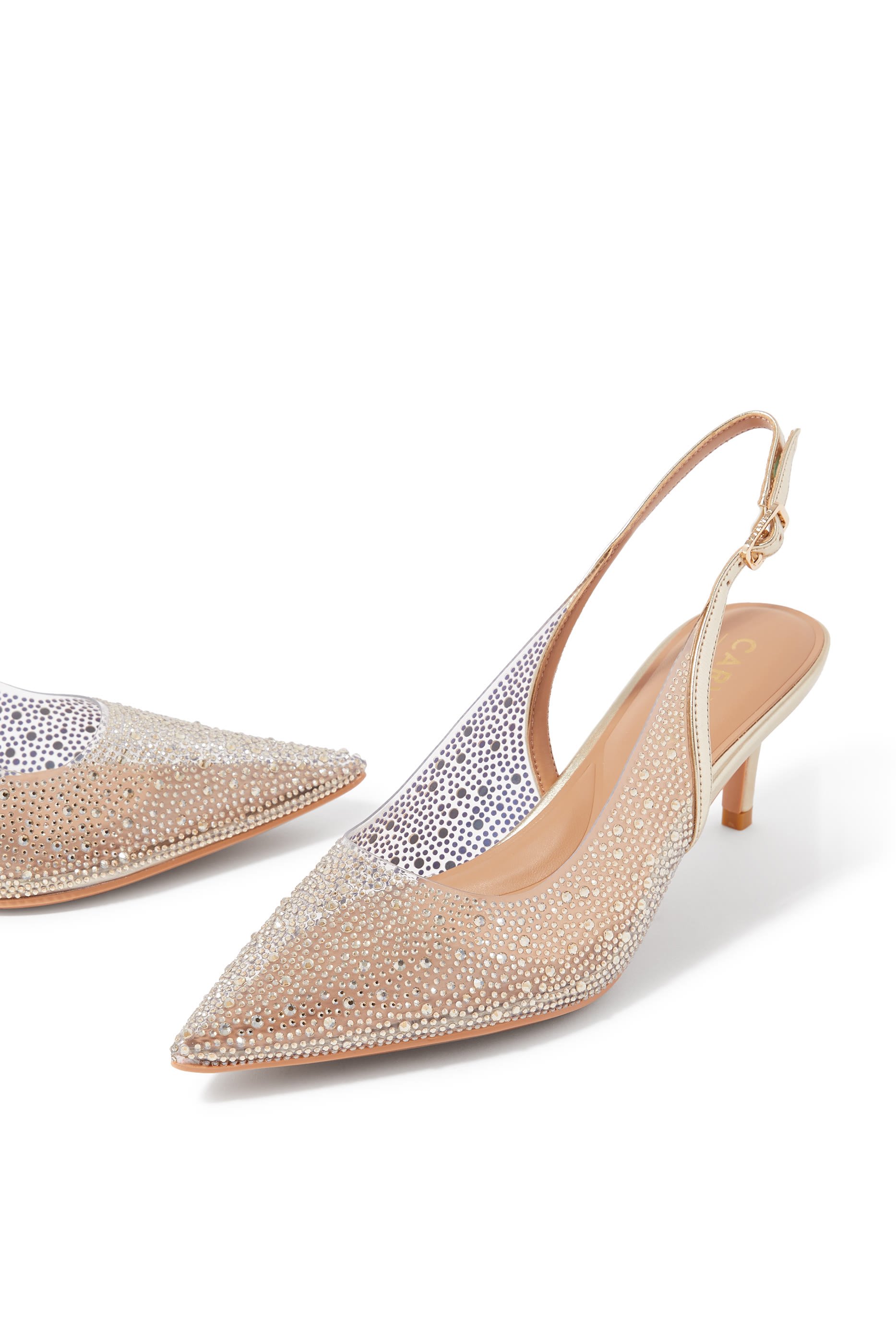 Positano 70 Vinyl Sling Back Heels