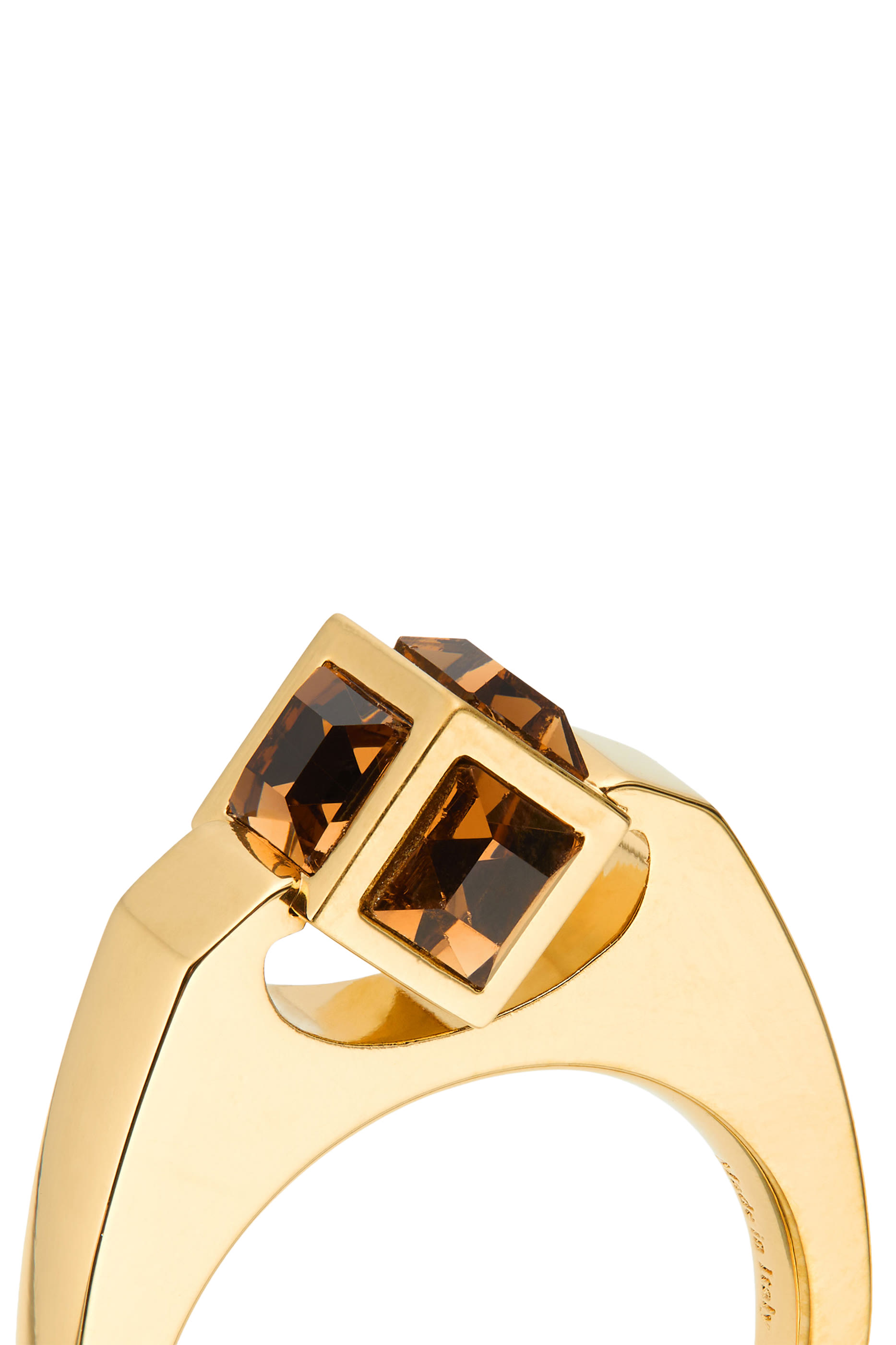 Cube Triple Ring, Metal