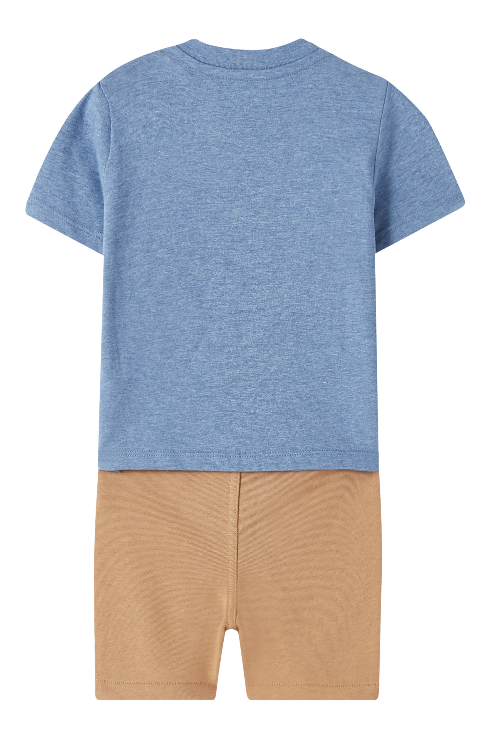 Kids Polo Bear Cotton T-Shirt & Short Set