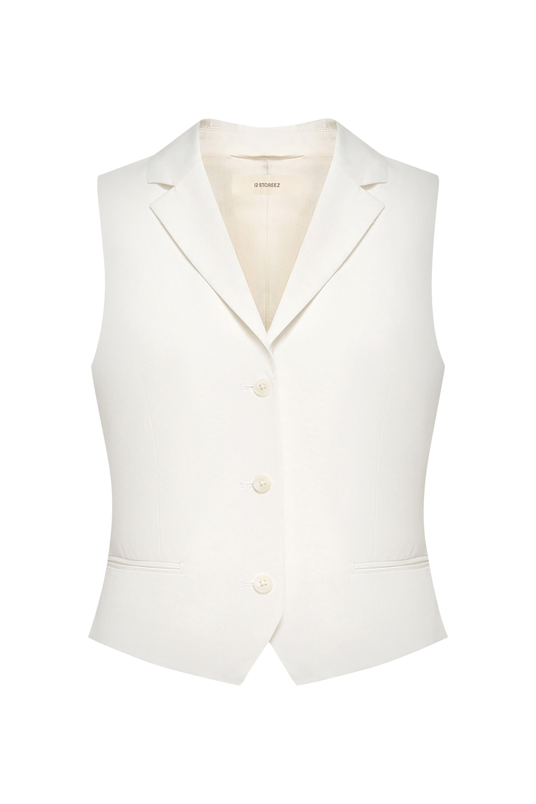 V-Neck Cotton-Lyocell Vest