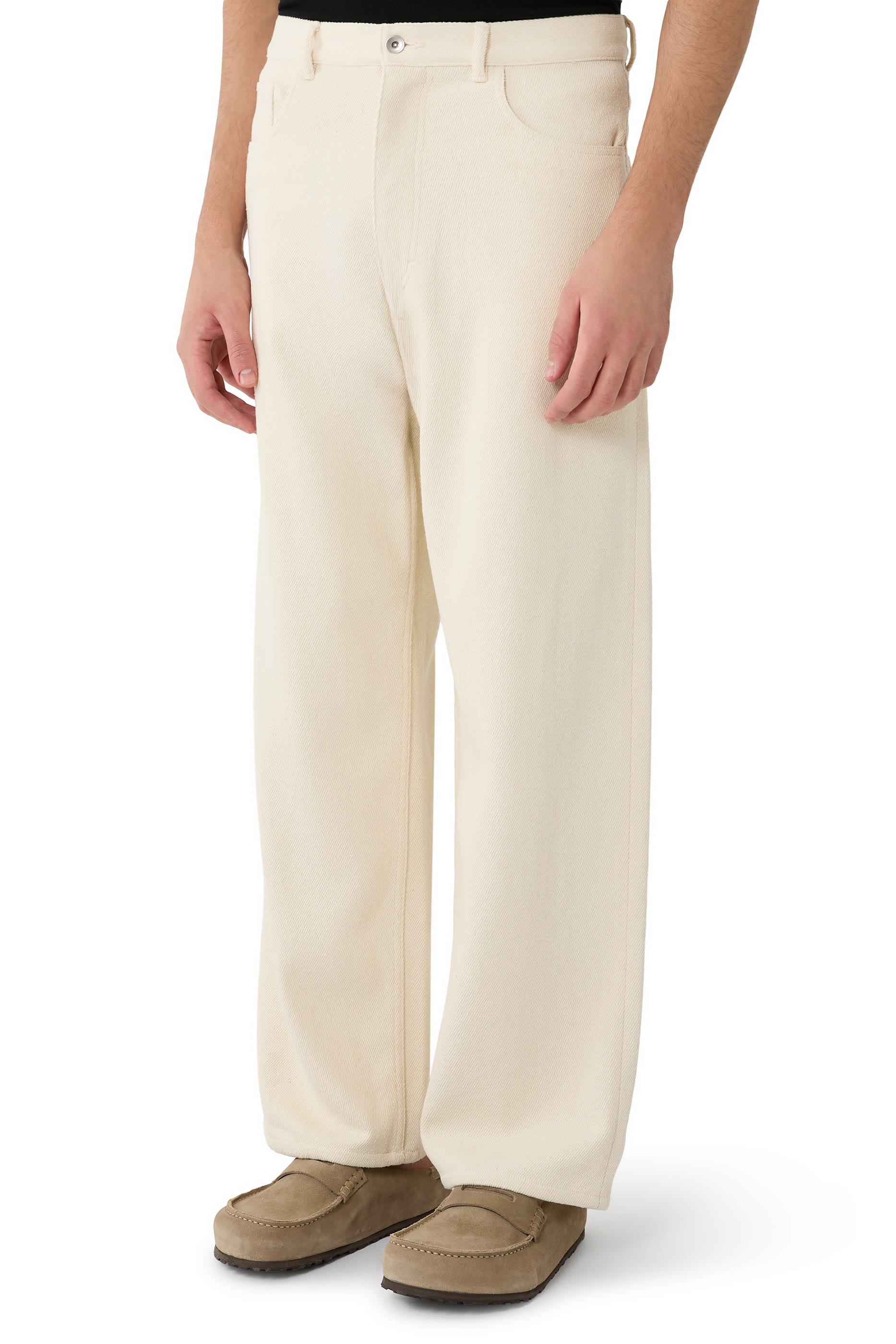 Silk Nep Denim 5P Wide Pants