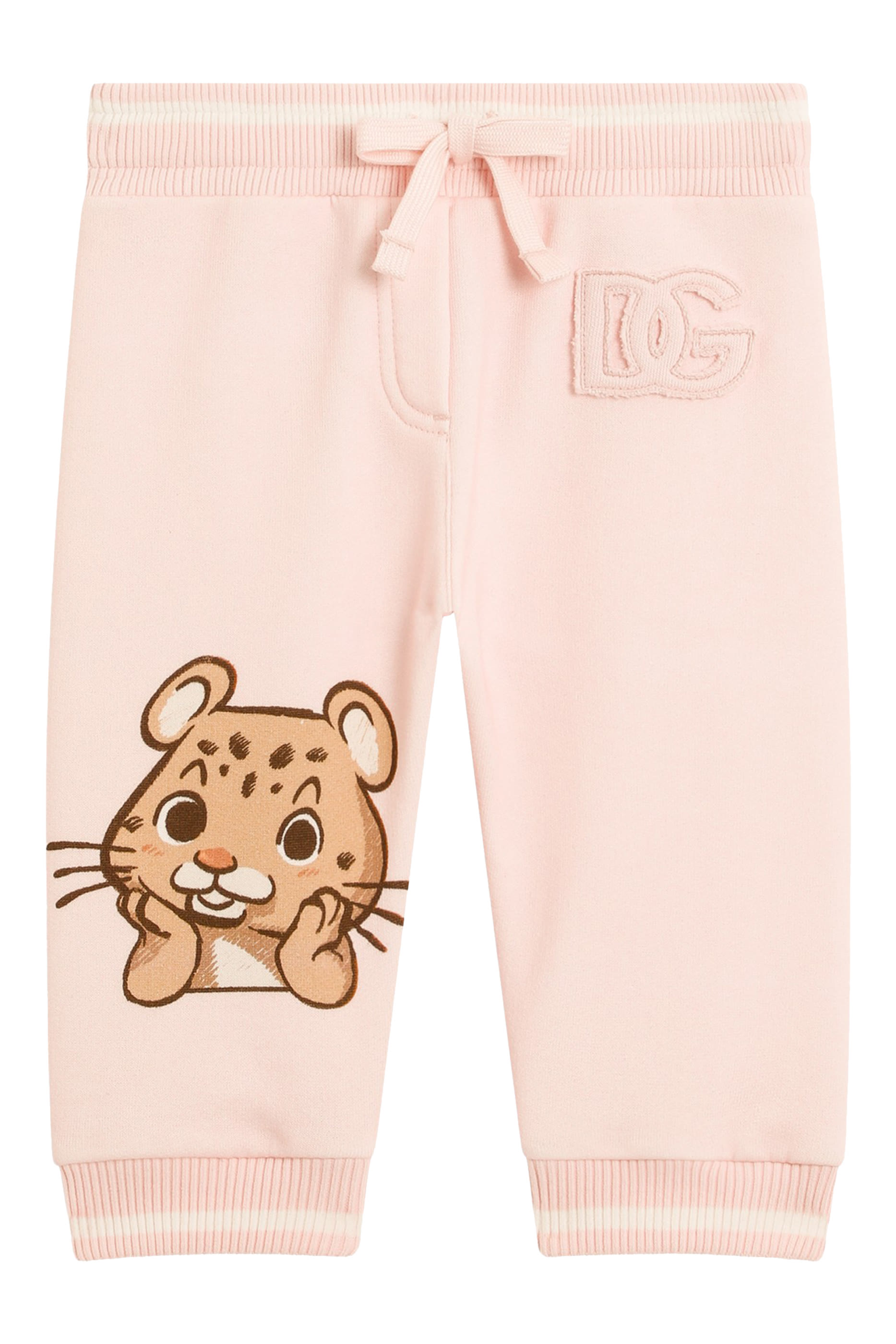 Kids Leopard Print Fleece Trousers