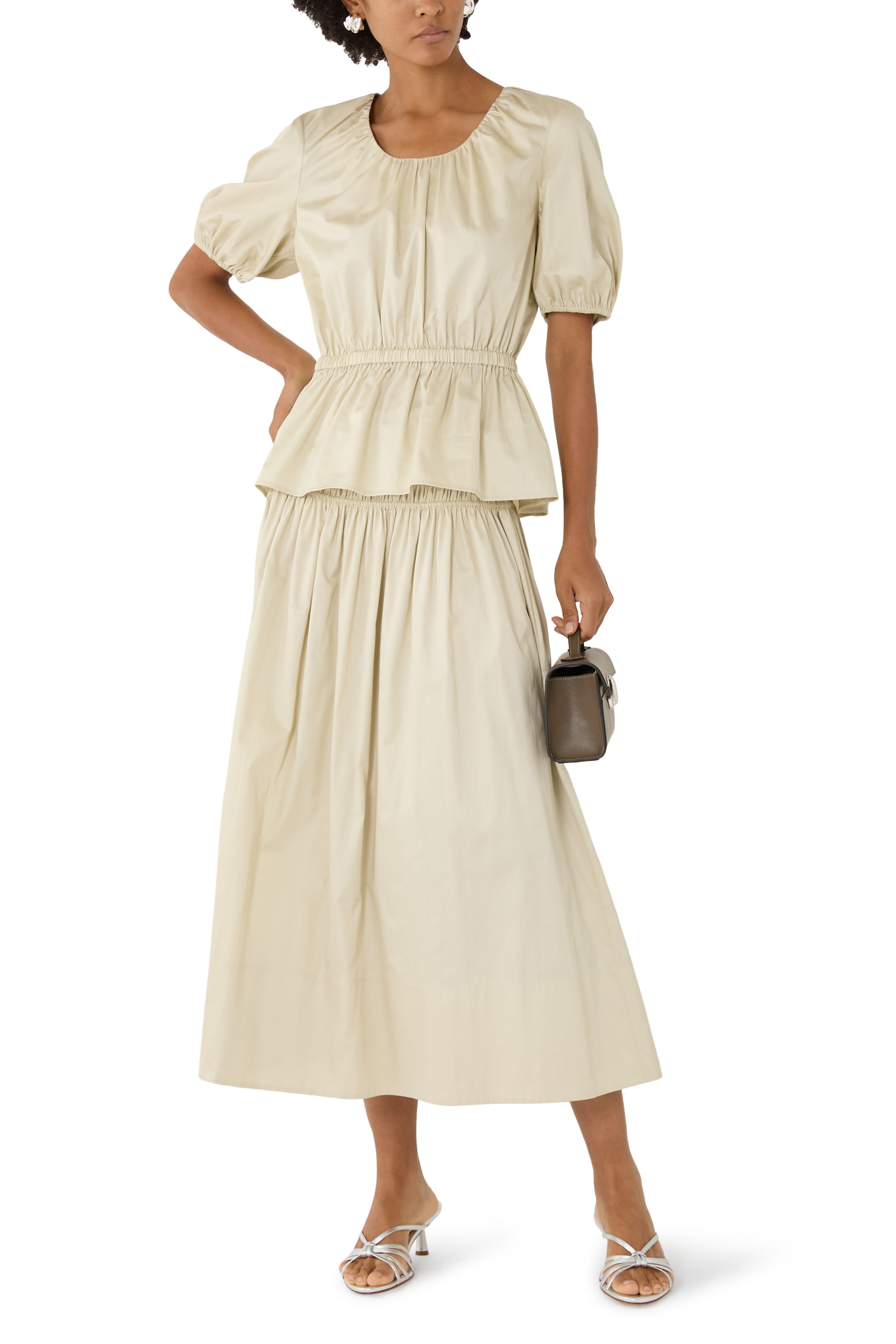 Merlin Cotton Sateen Blouse