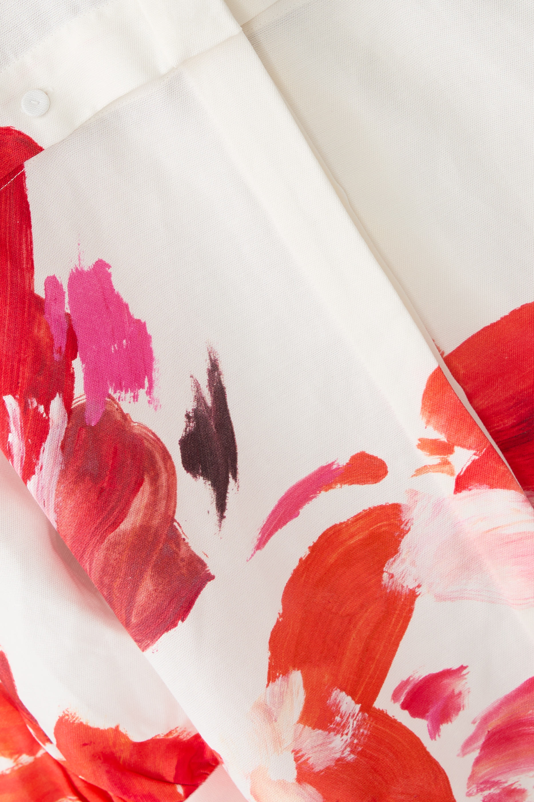 Linen Floral Print Shirt