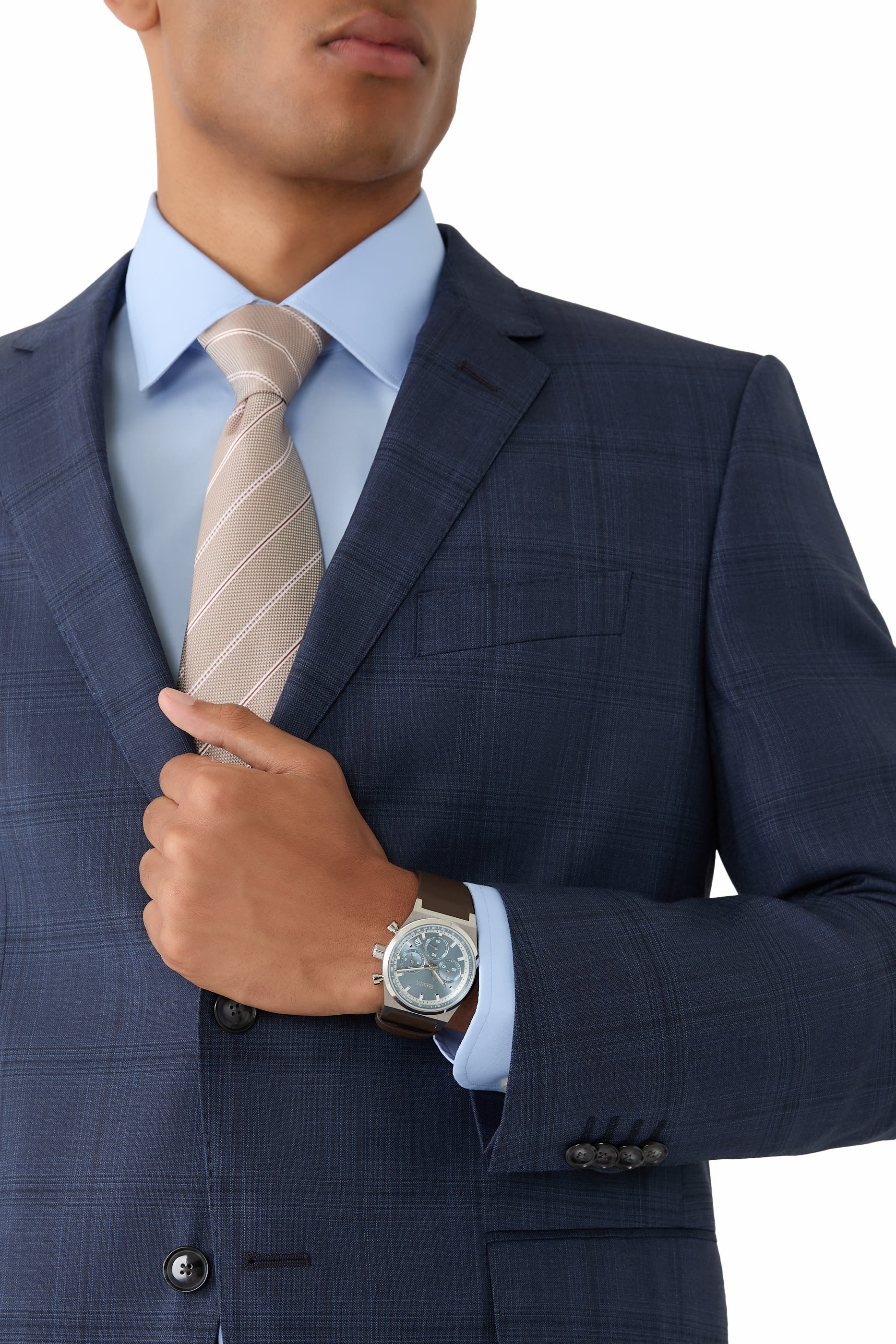 Candor Chrono Silver-Tone Chronograph Watch