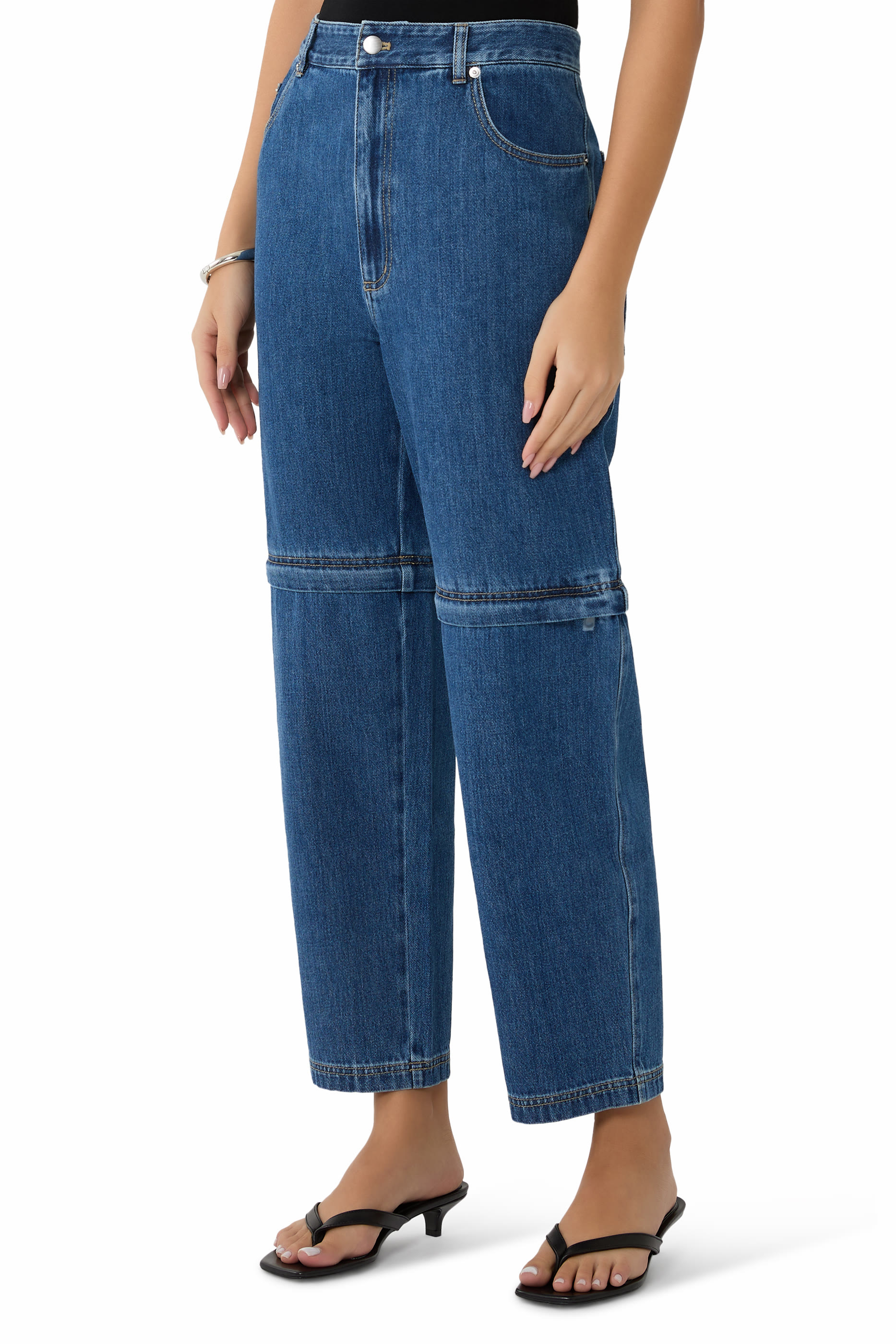 Lars Denim Convertible Zip Jeans