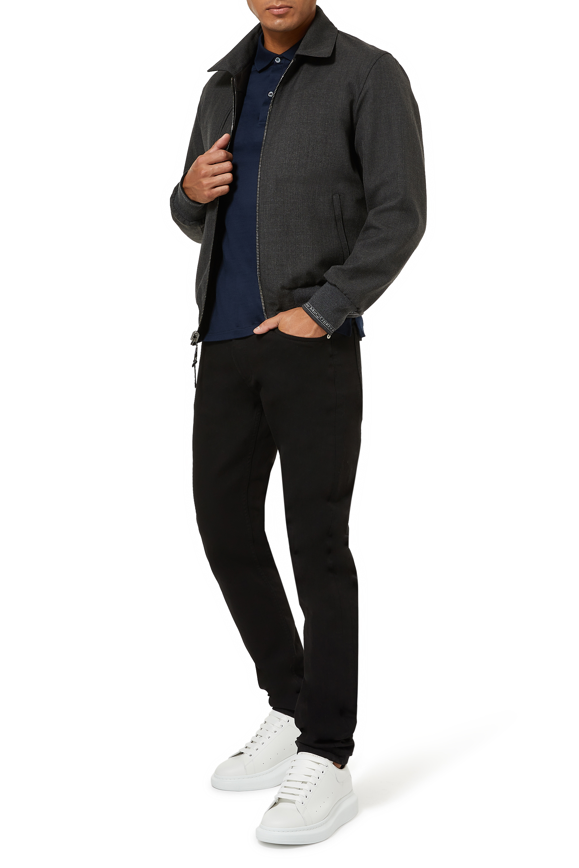 Cut and Sew Polo Shirt