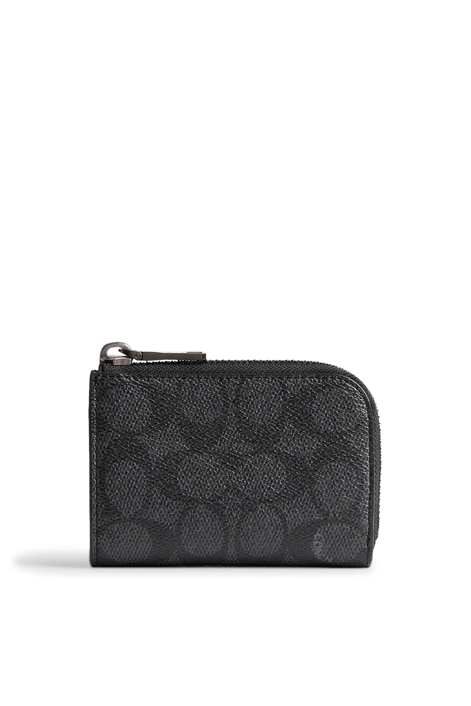 L Zip Key Case in Signature Canvas