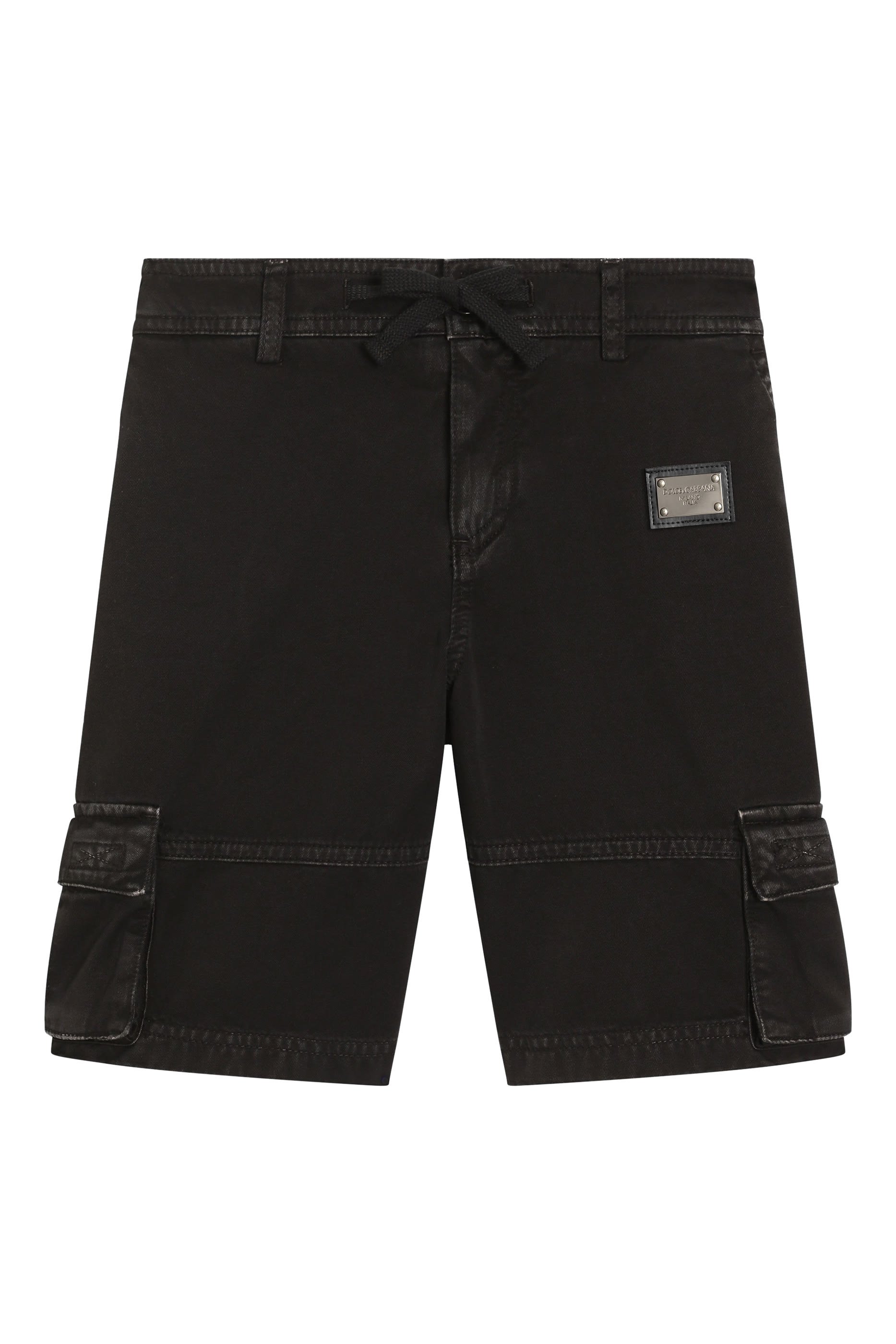 Kids Gabardine Logo Shorts