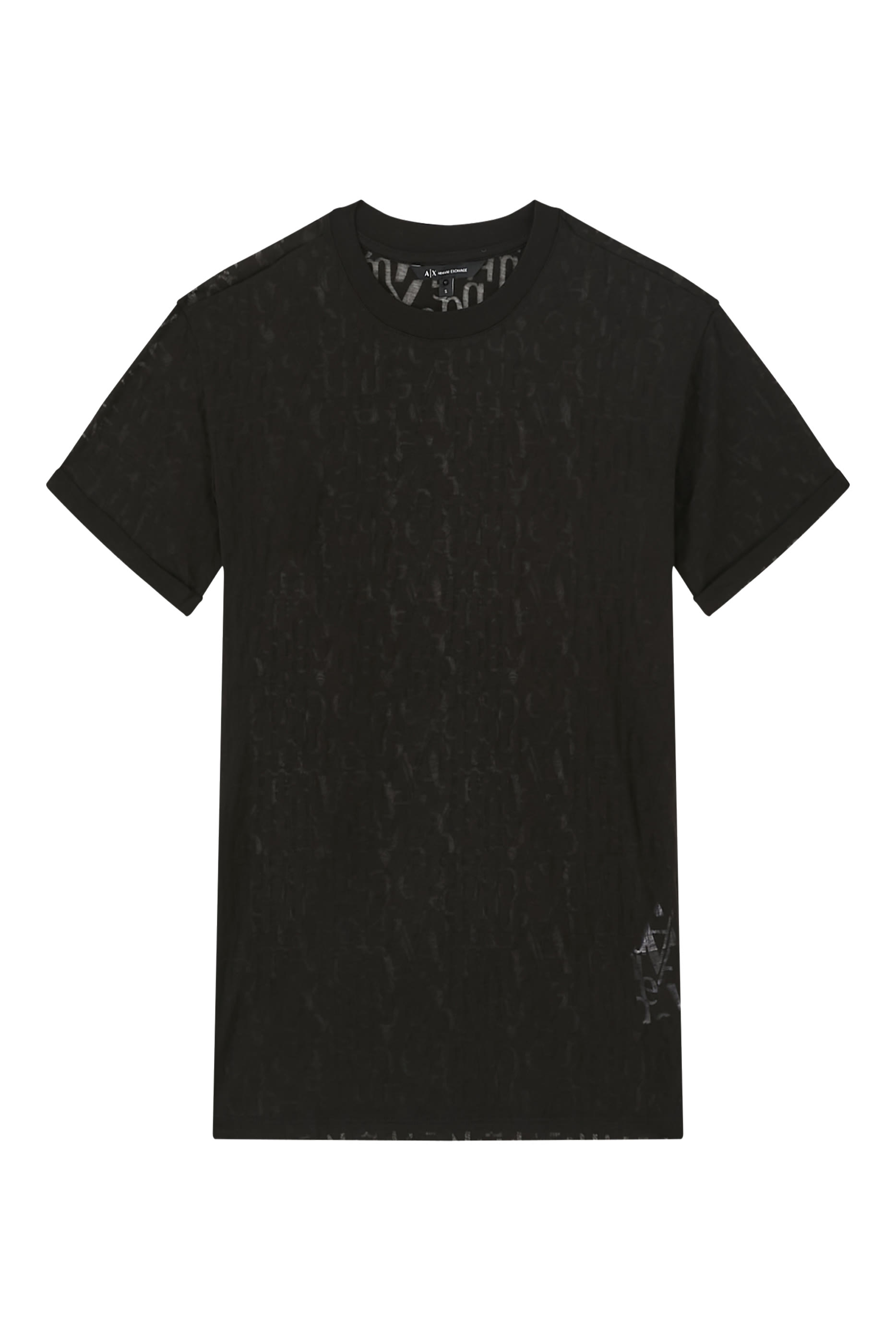 Logo Flamed Fabric T-Shirt