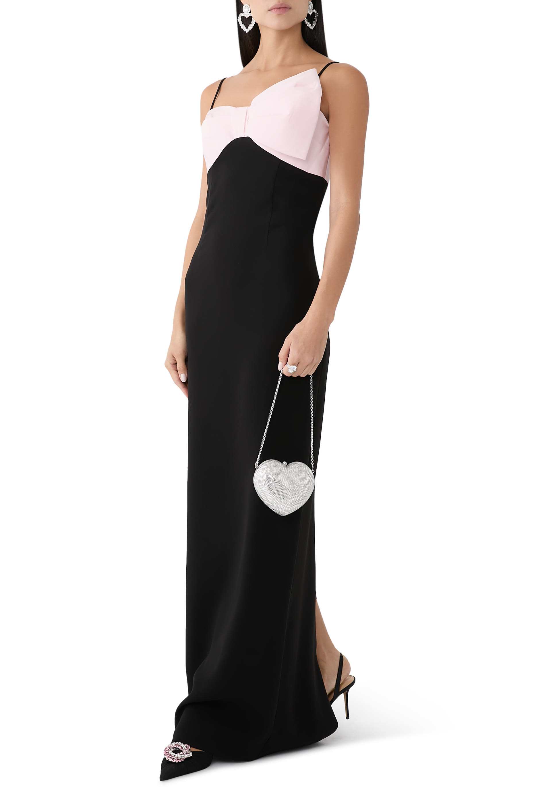 L'Amour Petit Coeur Crystal Clutch Bag