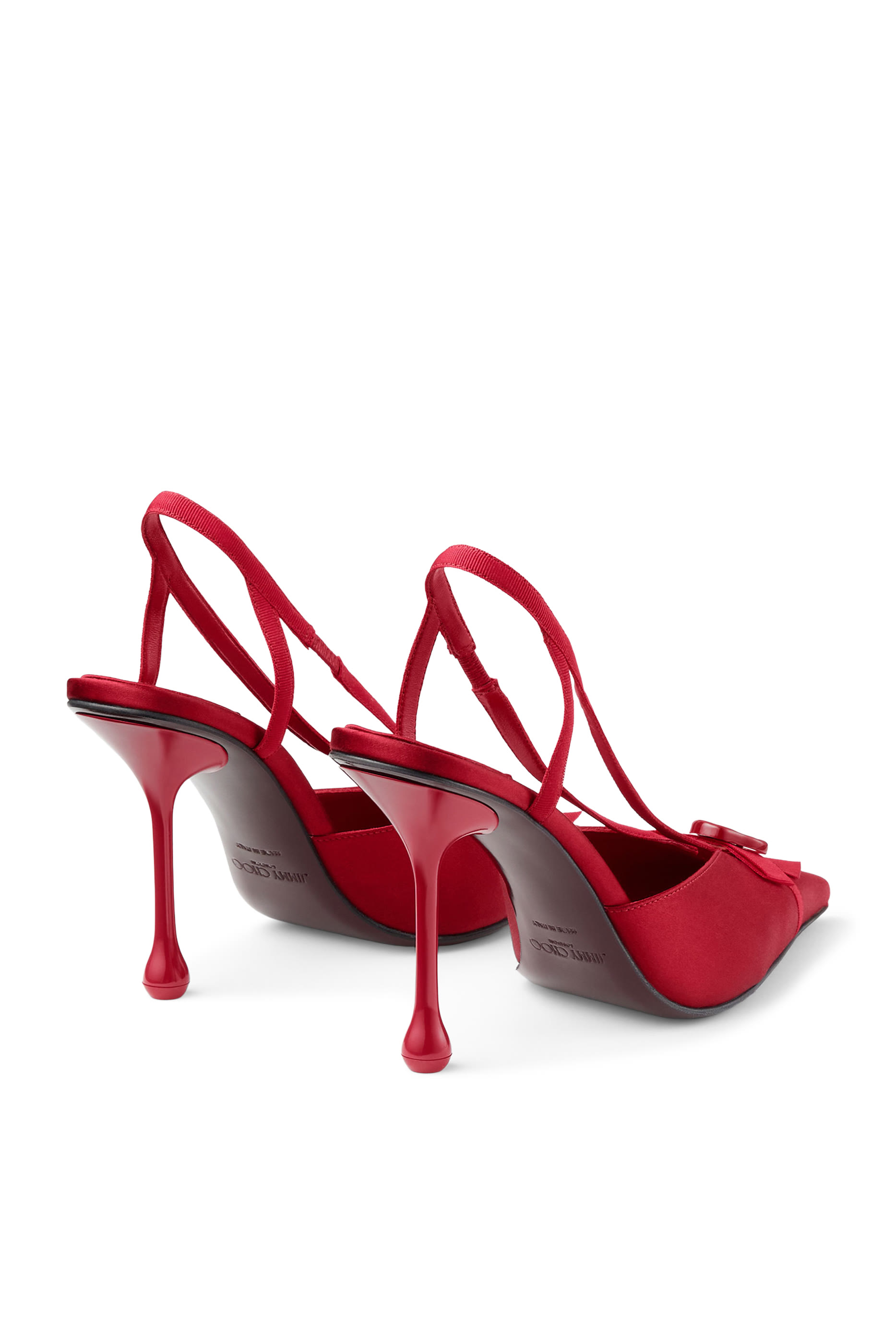 Satin And Grosgrain Slingbacks