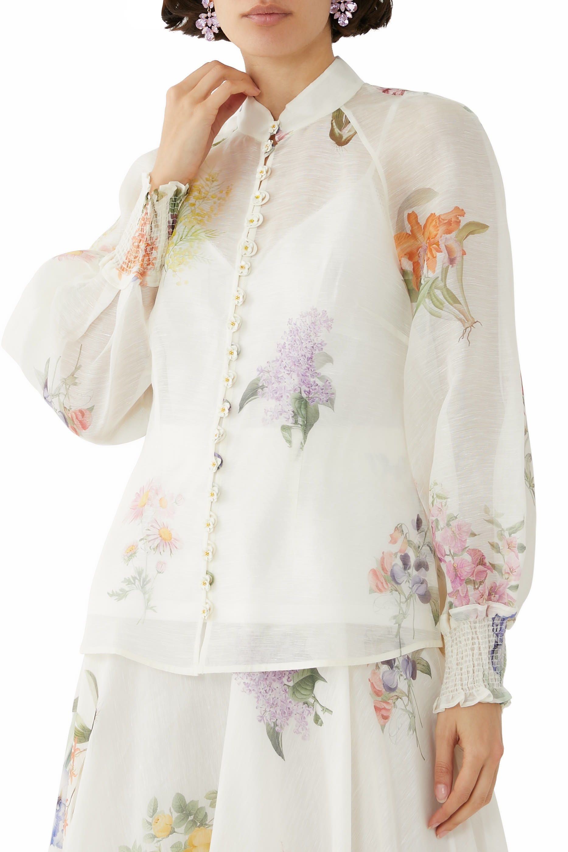 Natura Floral Print Blouse