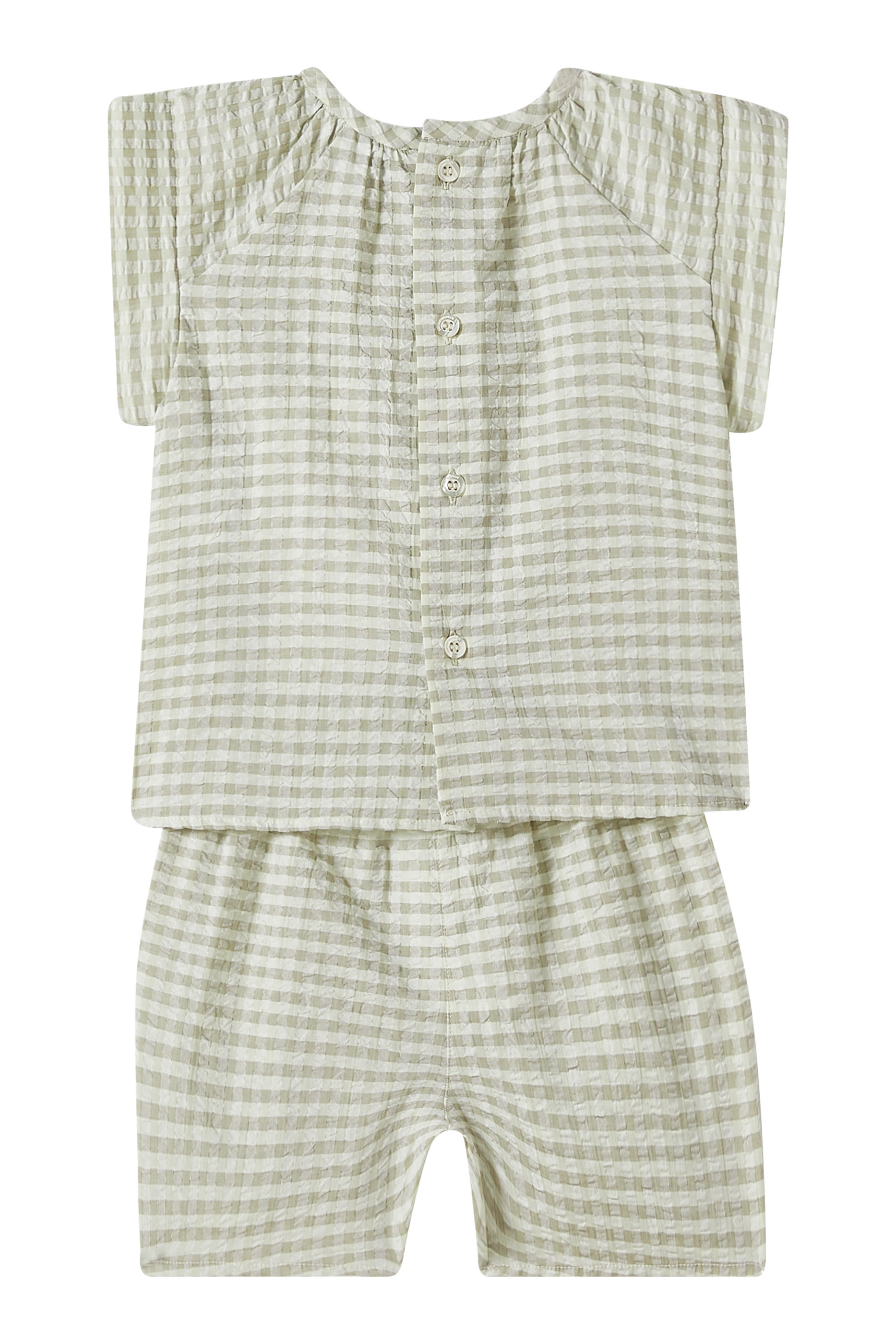 Kids Checked Top and Shorts Set