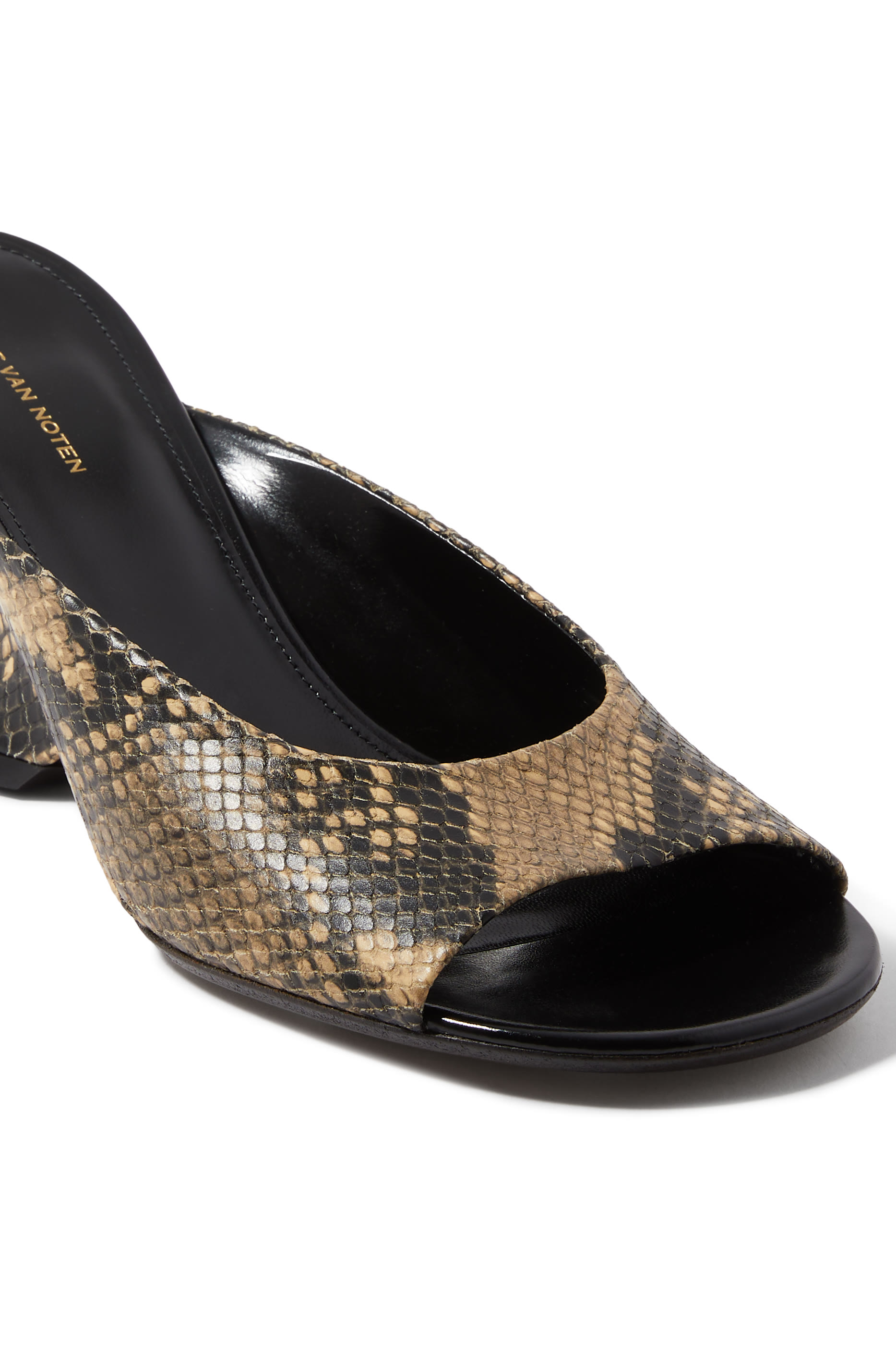 Open Toe 75  Leather Mules