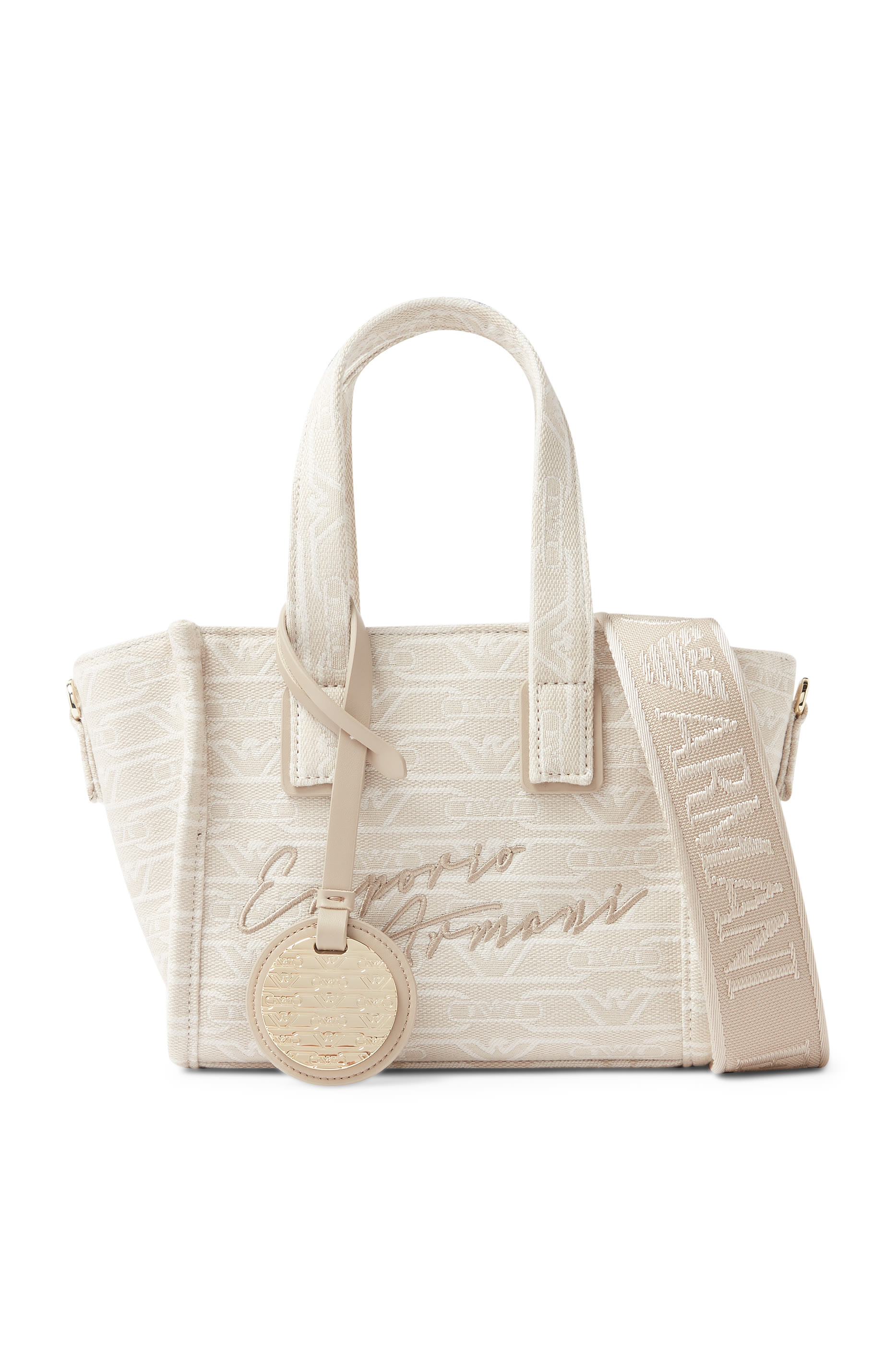 All-Over Monogram Print Small Shopper Bag