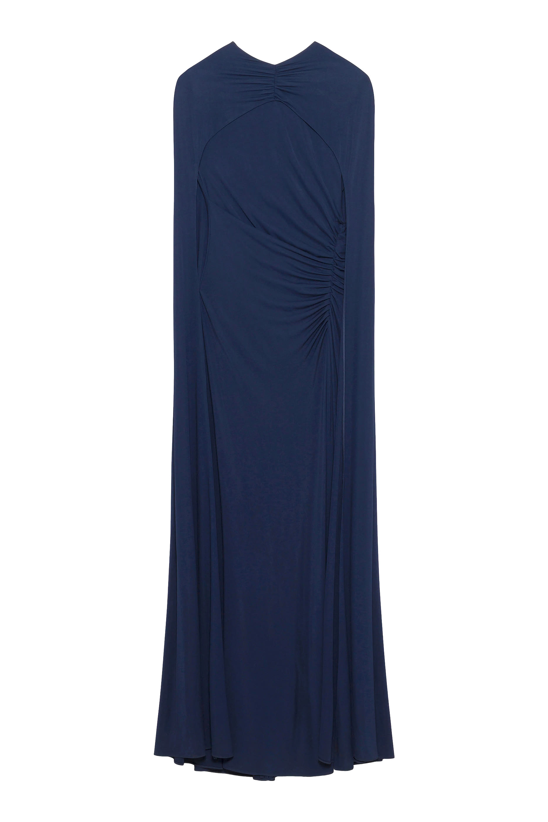 Demi Draped Jersey Cape Gown 