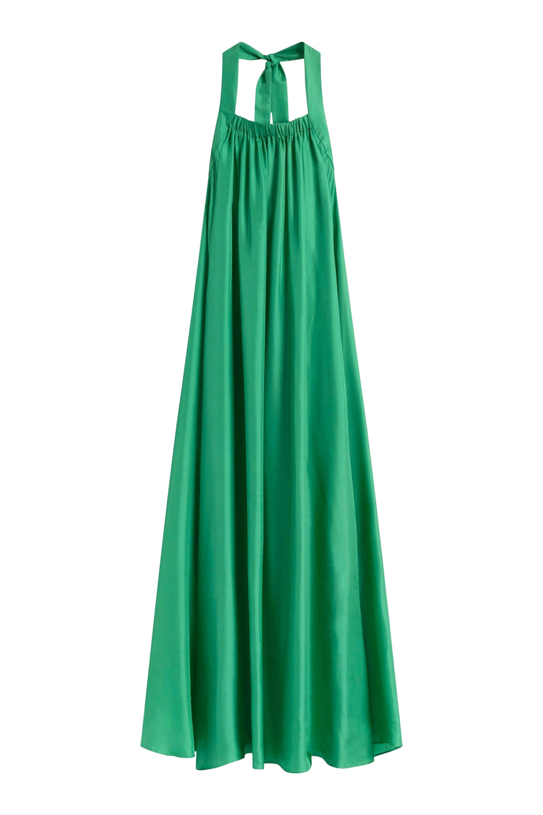 Tropea Halter Maxi Silk Dress