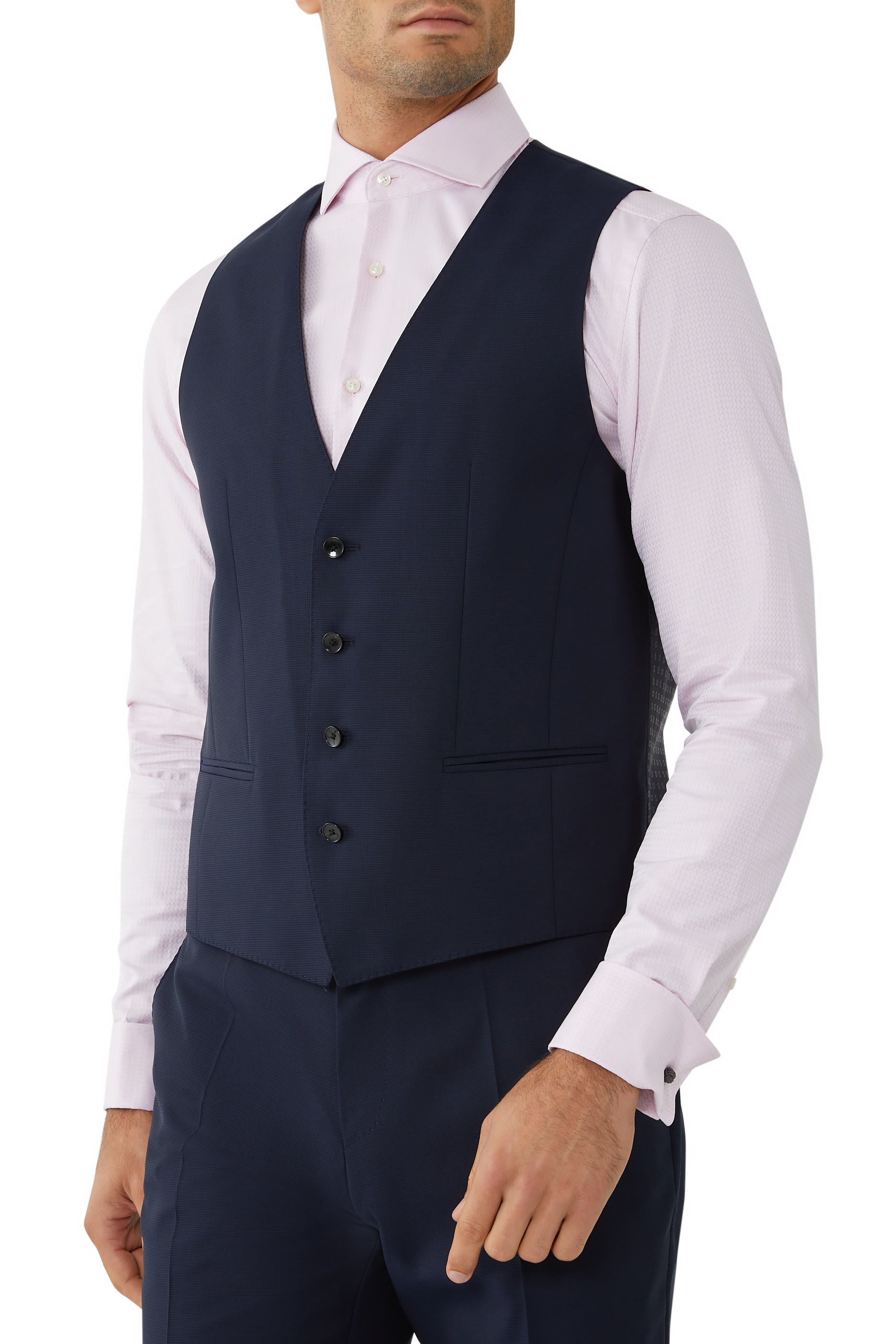 Three-Piece Slim-Fit Wool Suit