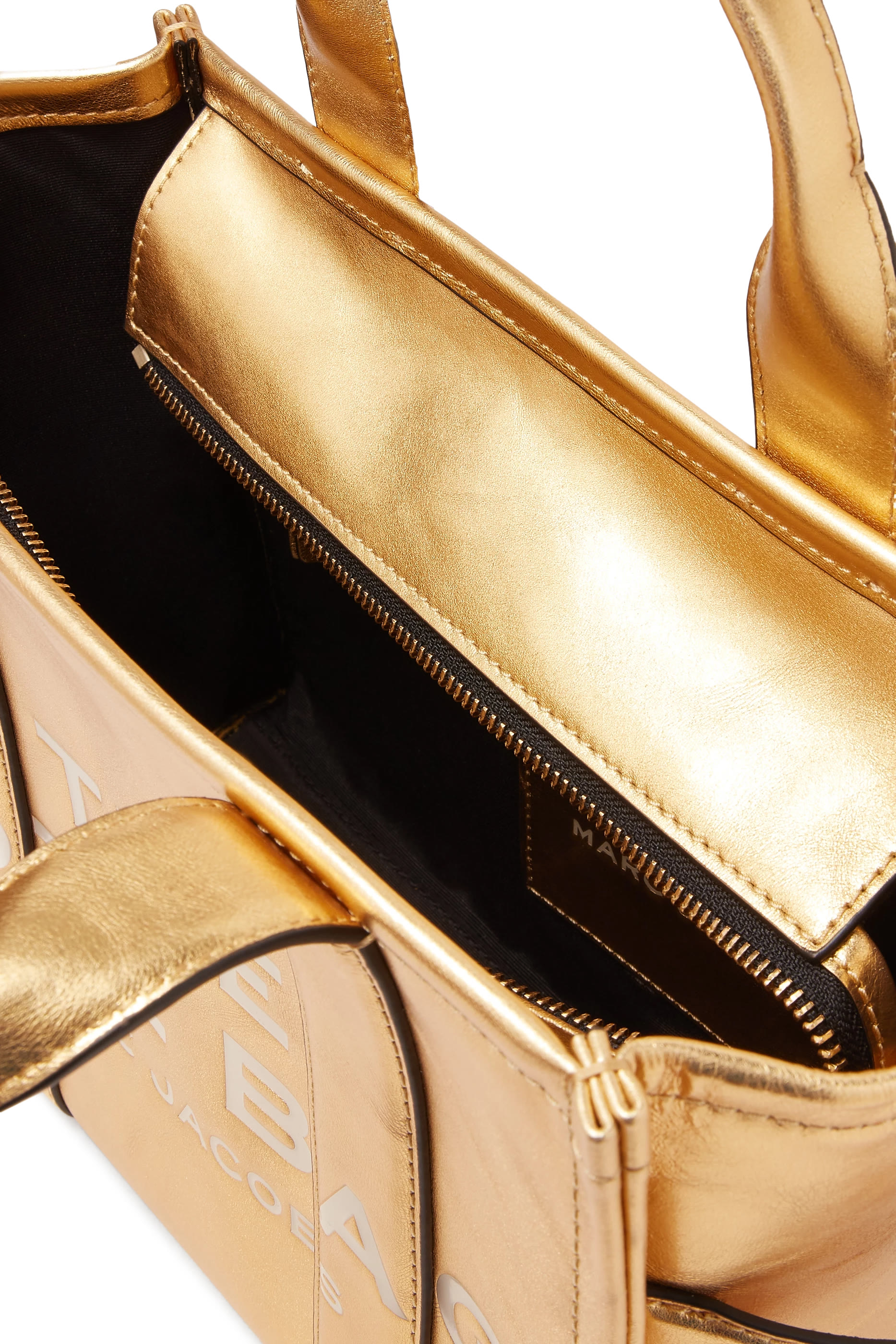 The Metallic Leather Small Tote Bag