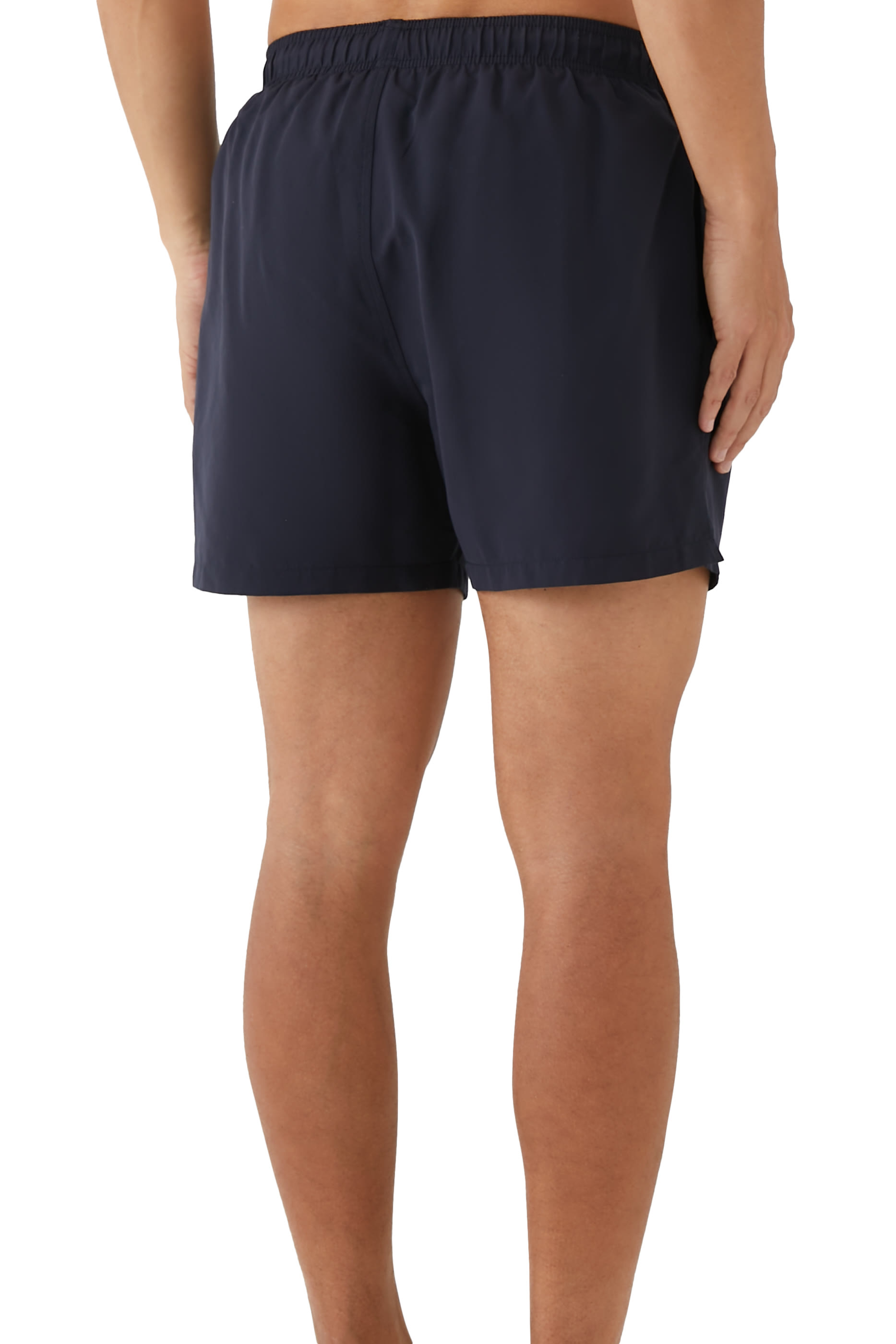 Two-Tone Eagle Embroidery Swim Shorts