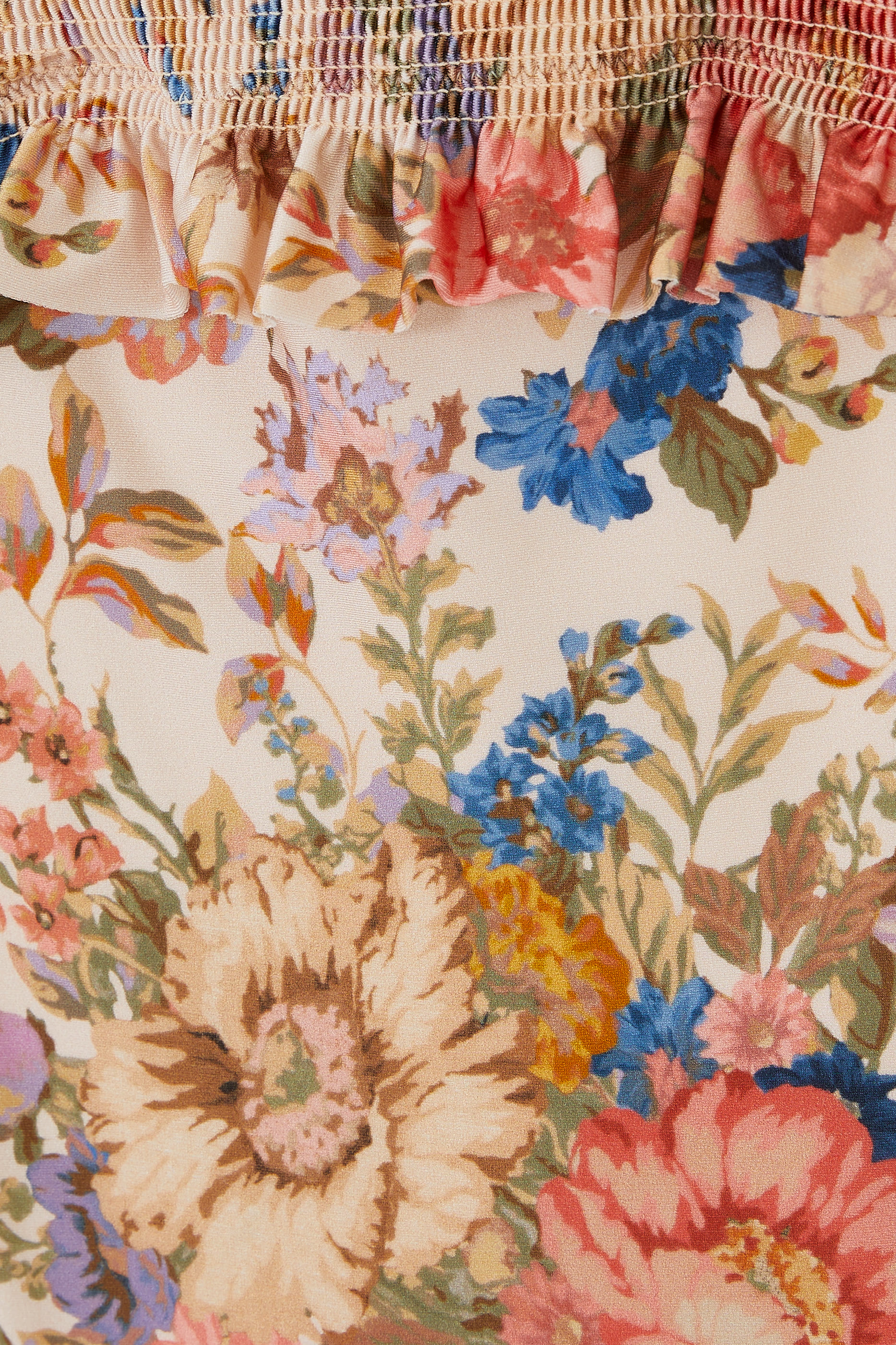 Kids August Floral Shirred One-Piece Swimsuit