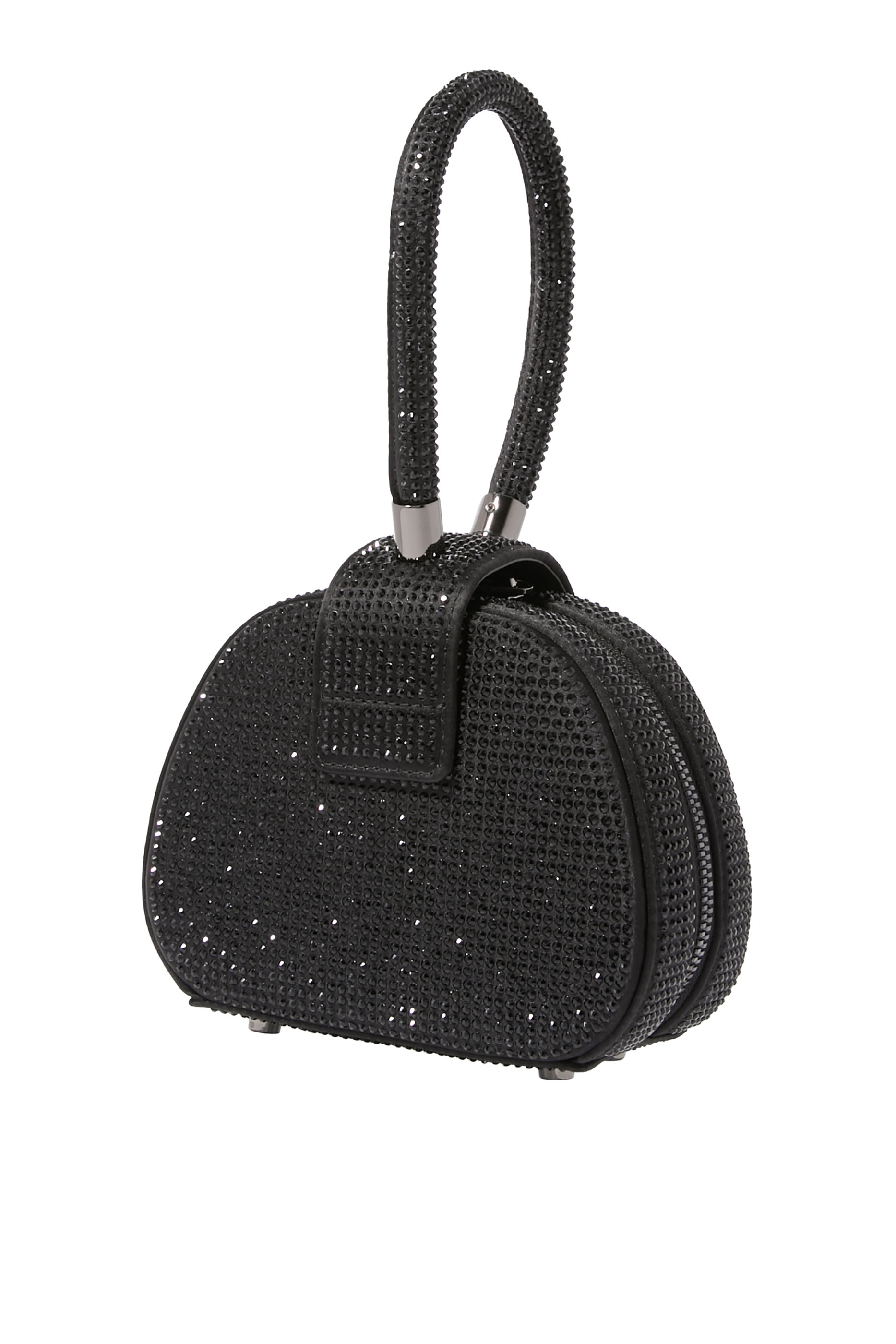 Rhinestone Top Handle Micro Bag