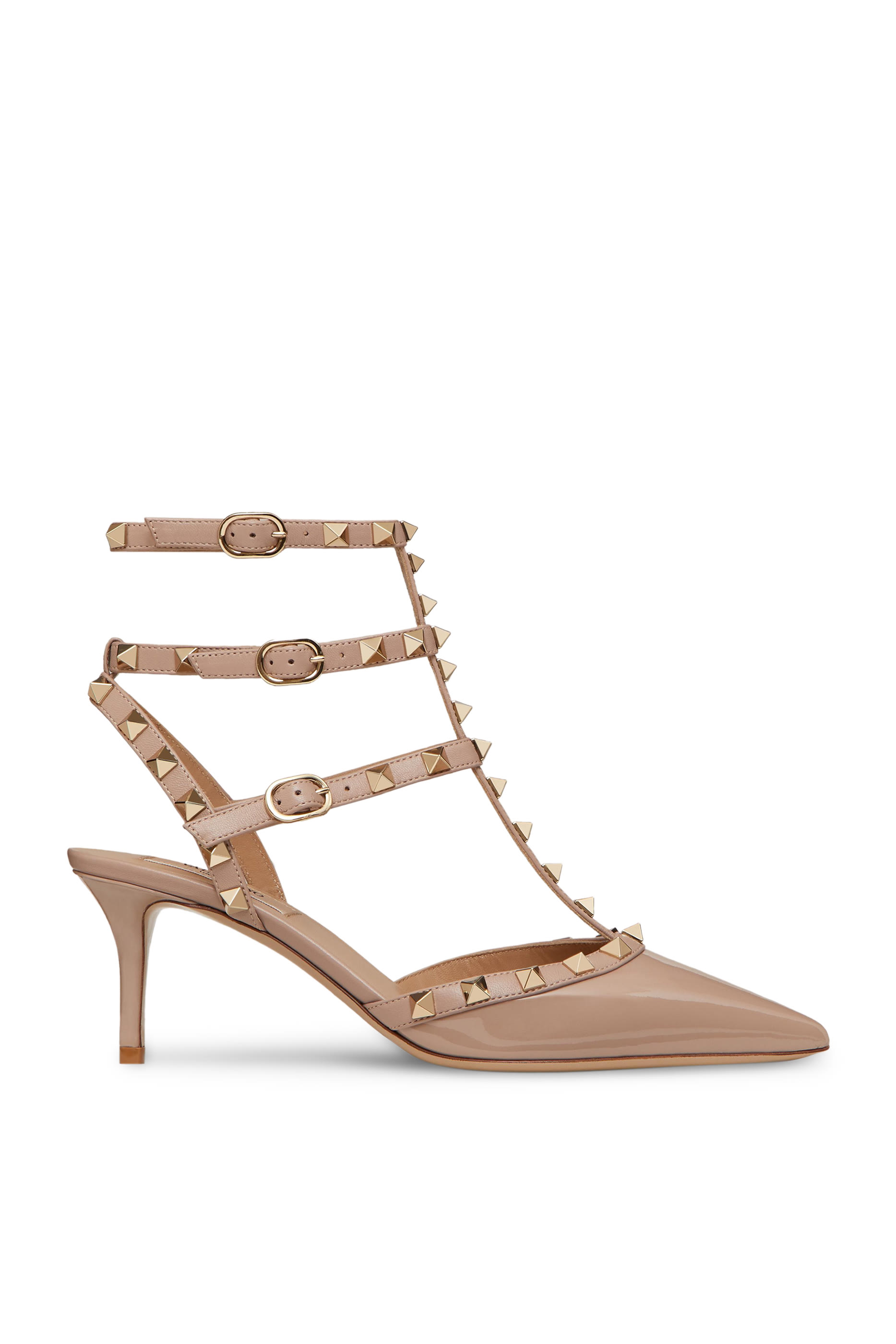 Double-Strap Rockstud 85 Pumps