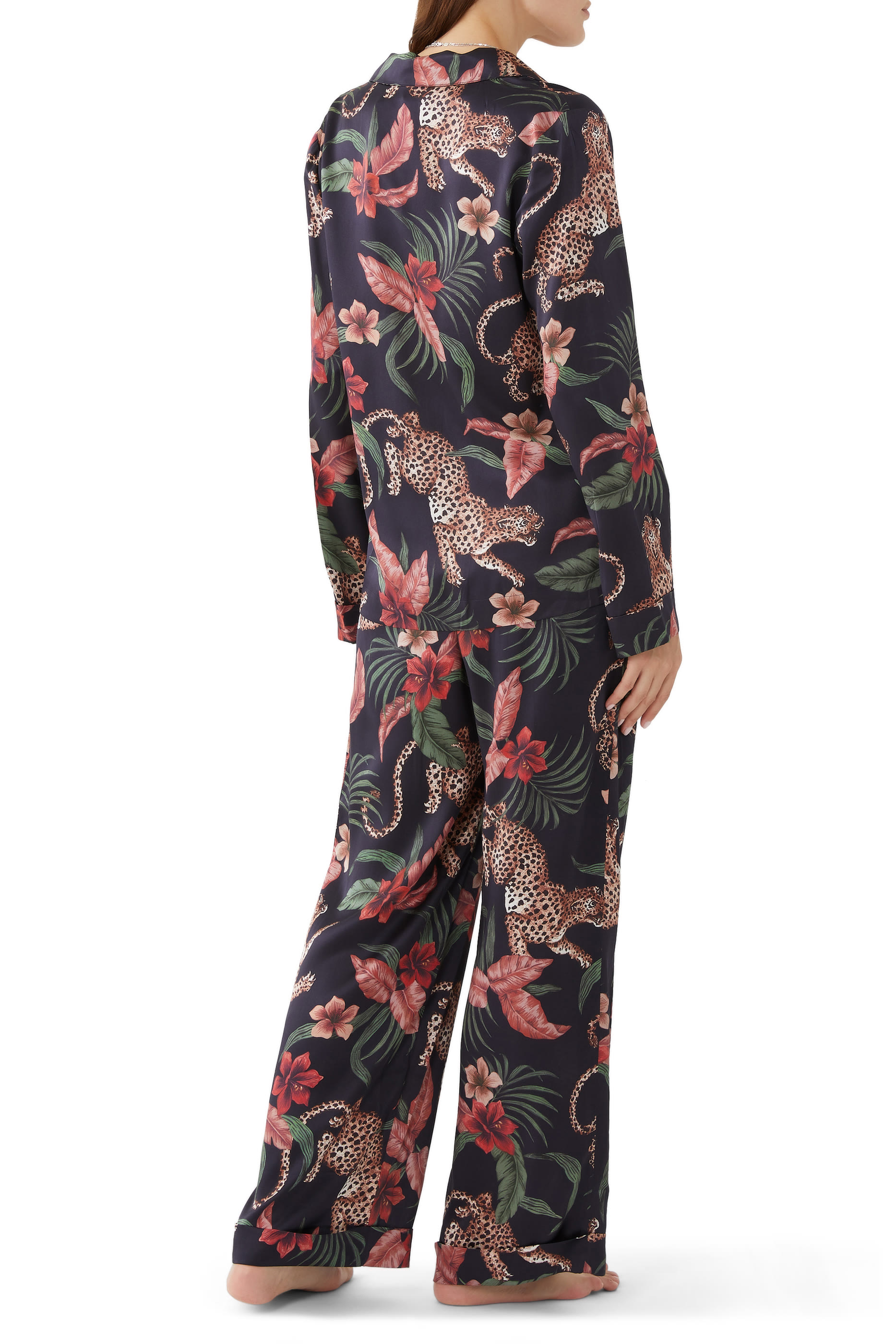 Soleia Leopard Print Pyjama Set